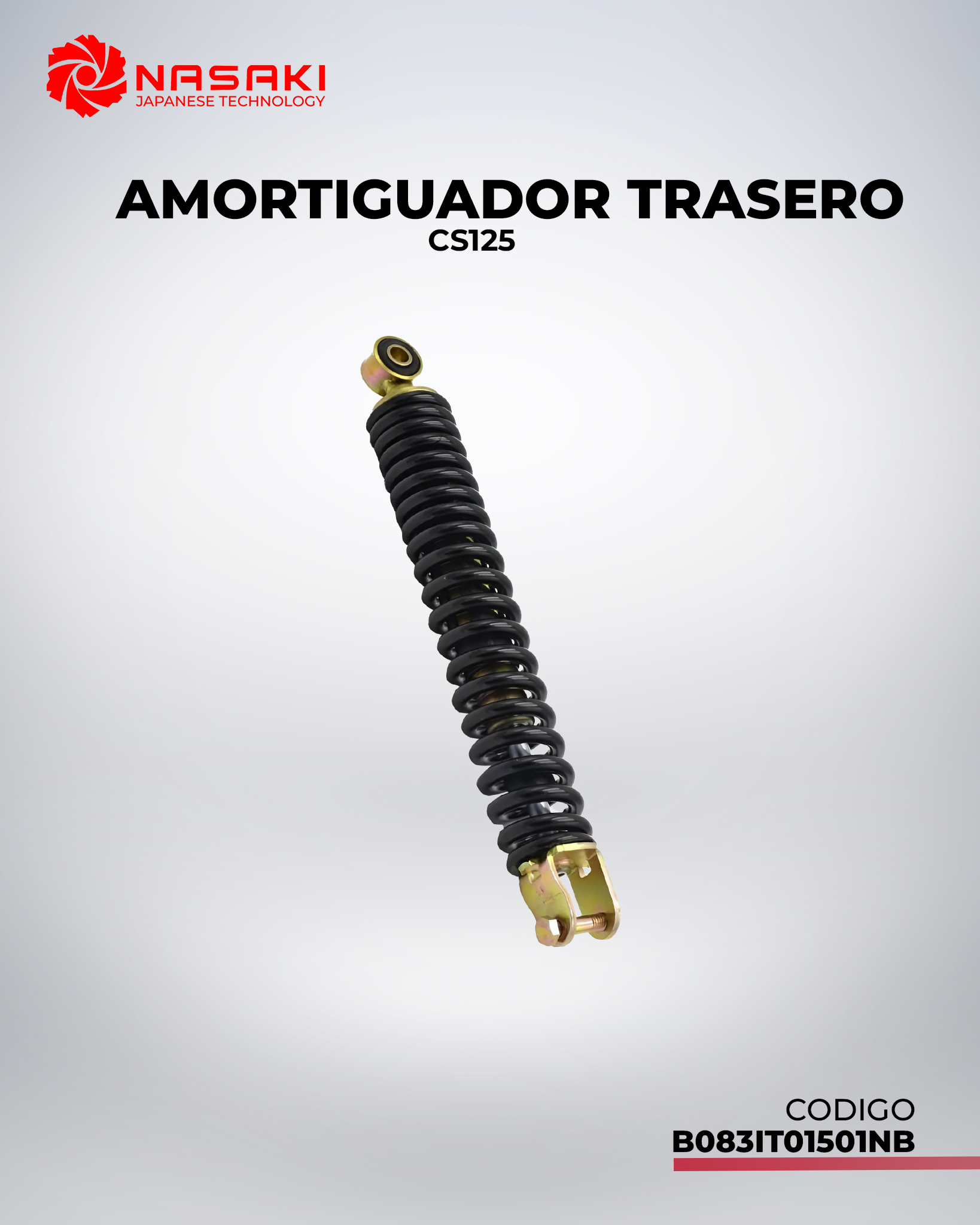 AMORTIGUADOR TRASERO CS125