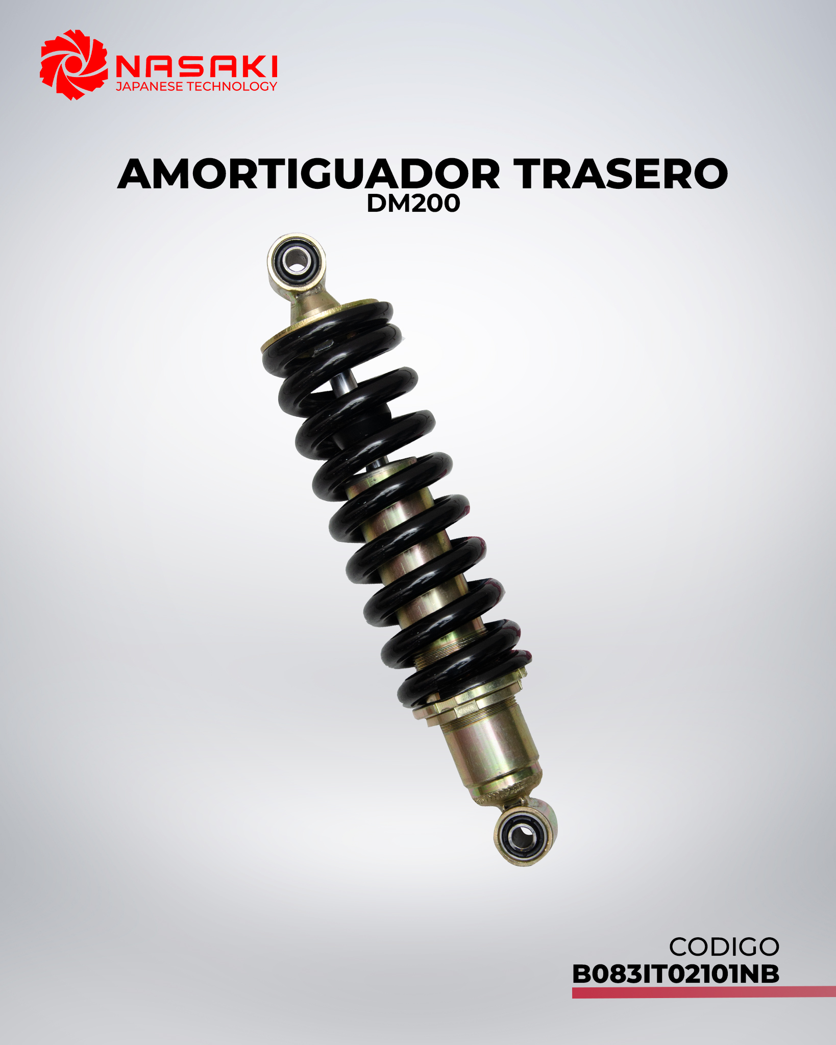 AMORTIGUADOR TRASERO DM200