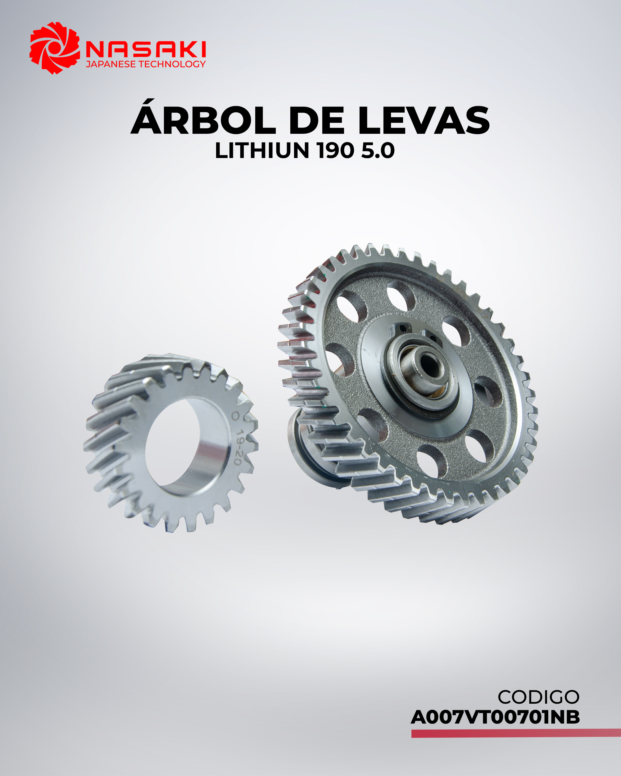 ARBOL DE LEVAS LITHIUM 190 5.0
