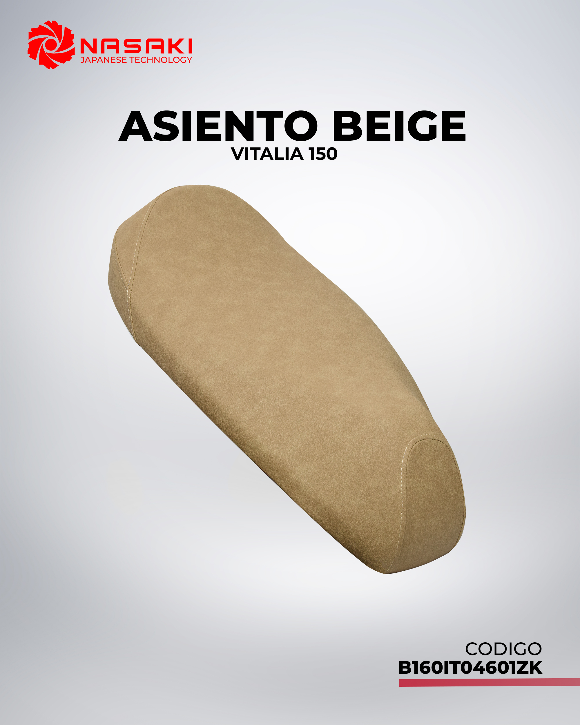 ASIENTO BEIGE VITALIA 150