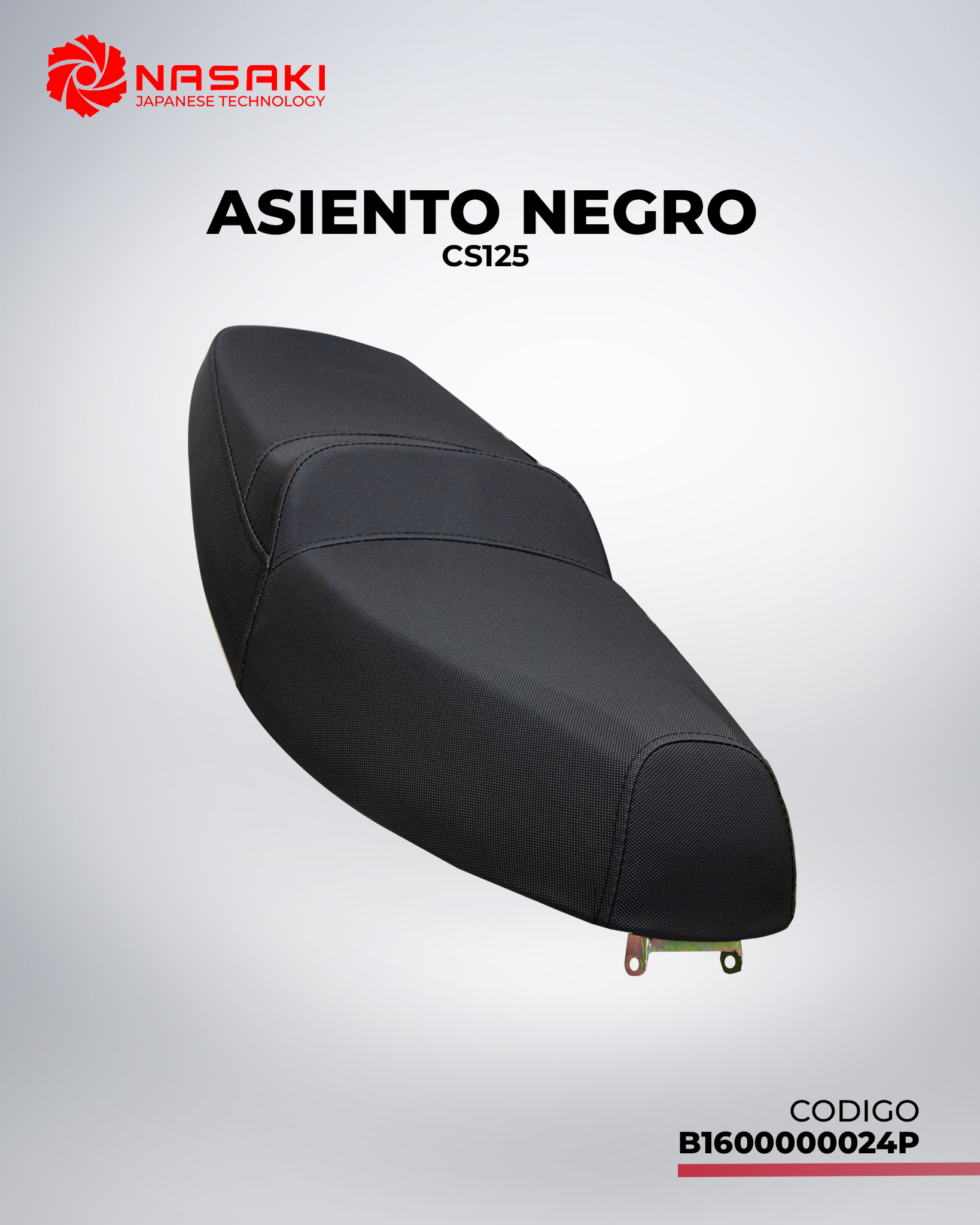 ASIENTO NEGRO CS125
