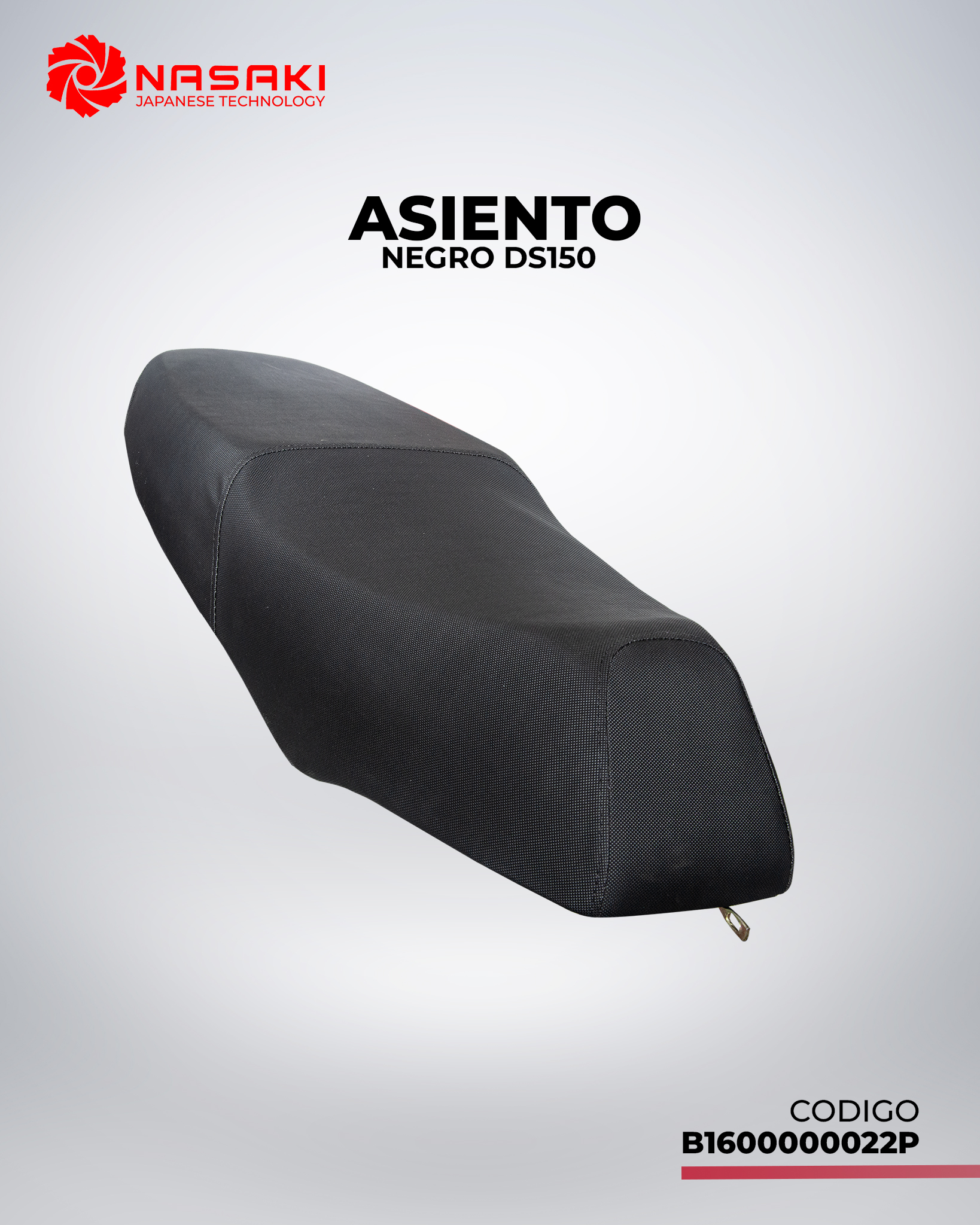 ASIENTO NEGRO DS150