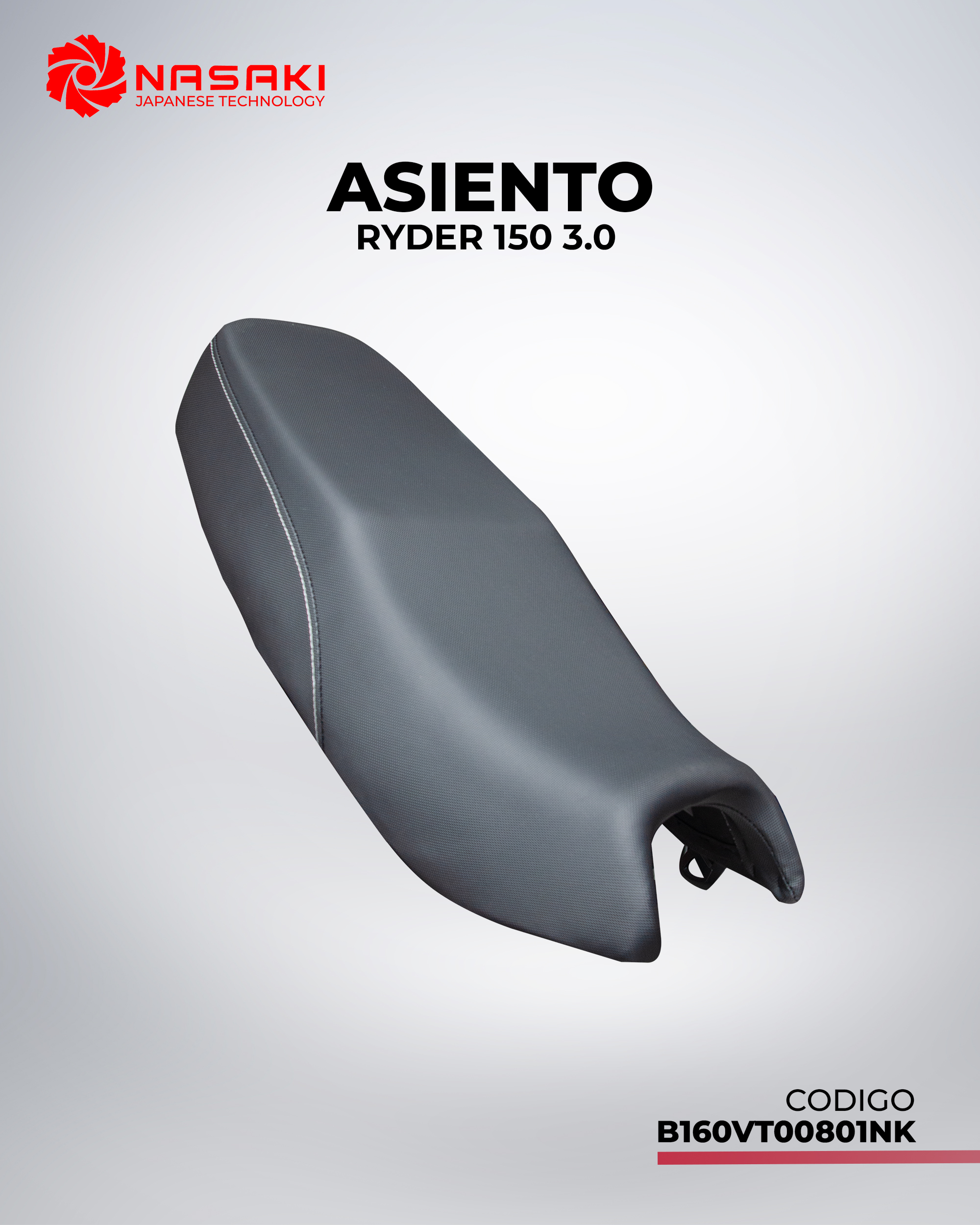 ASIENTO RYDER 150 3.0