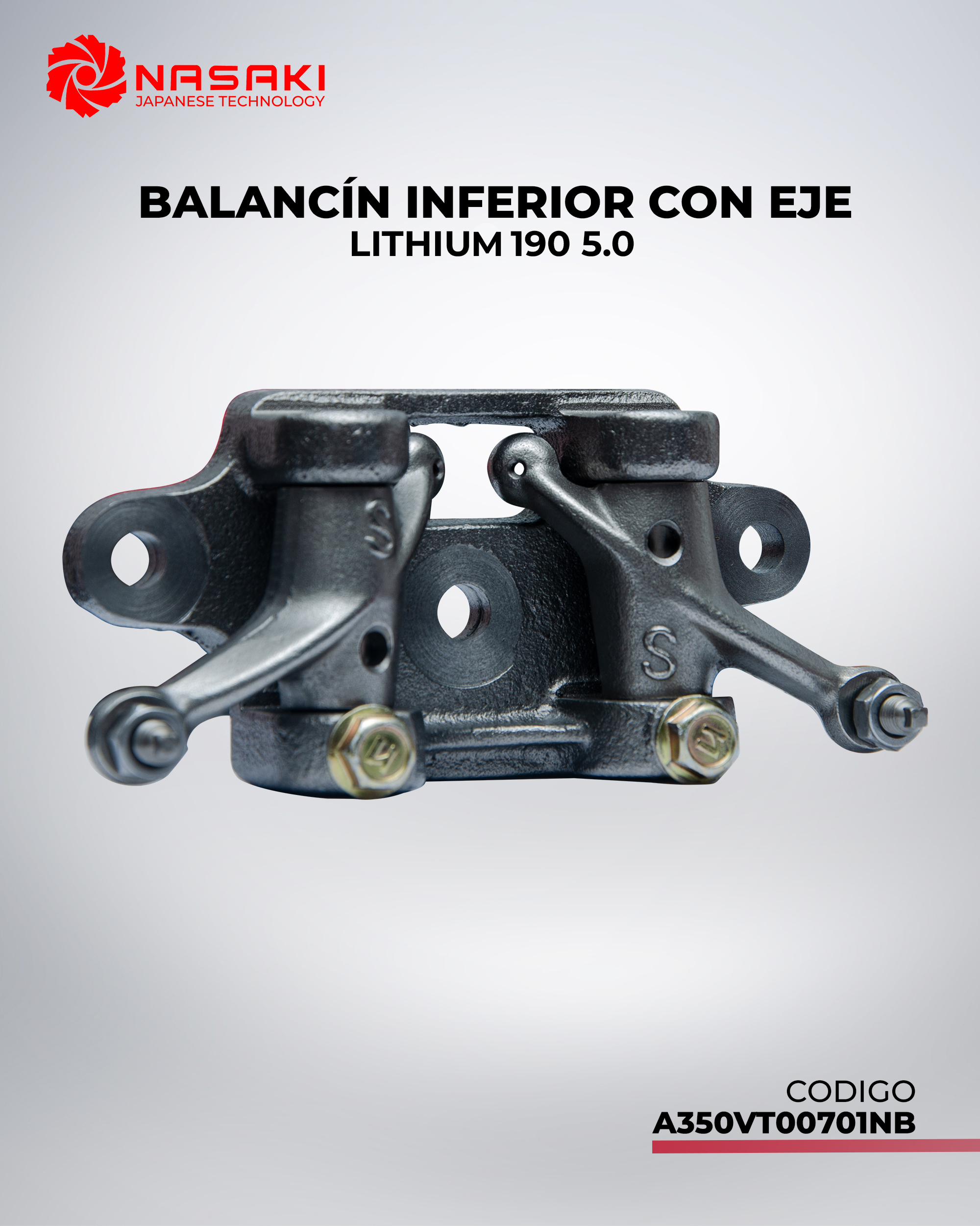 BALANCIN INFERIOR CON EJE LITHIUM 190 5.0