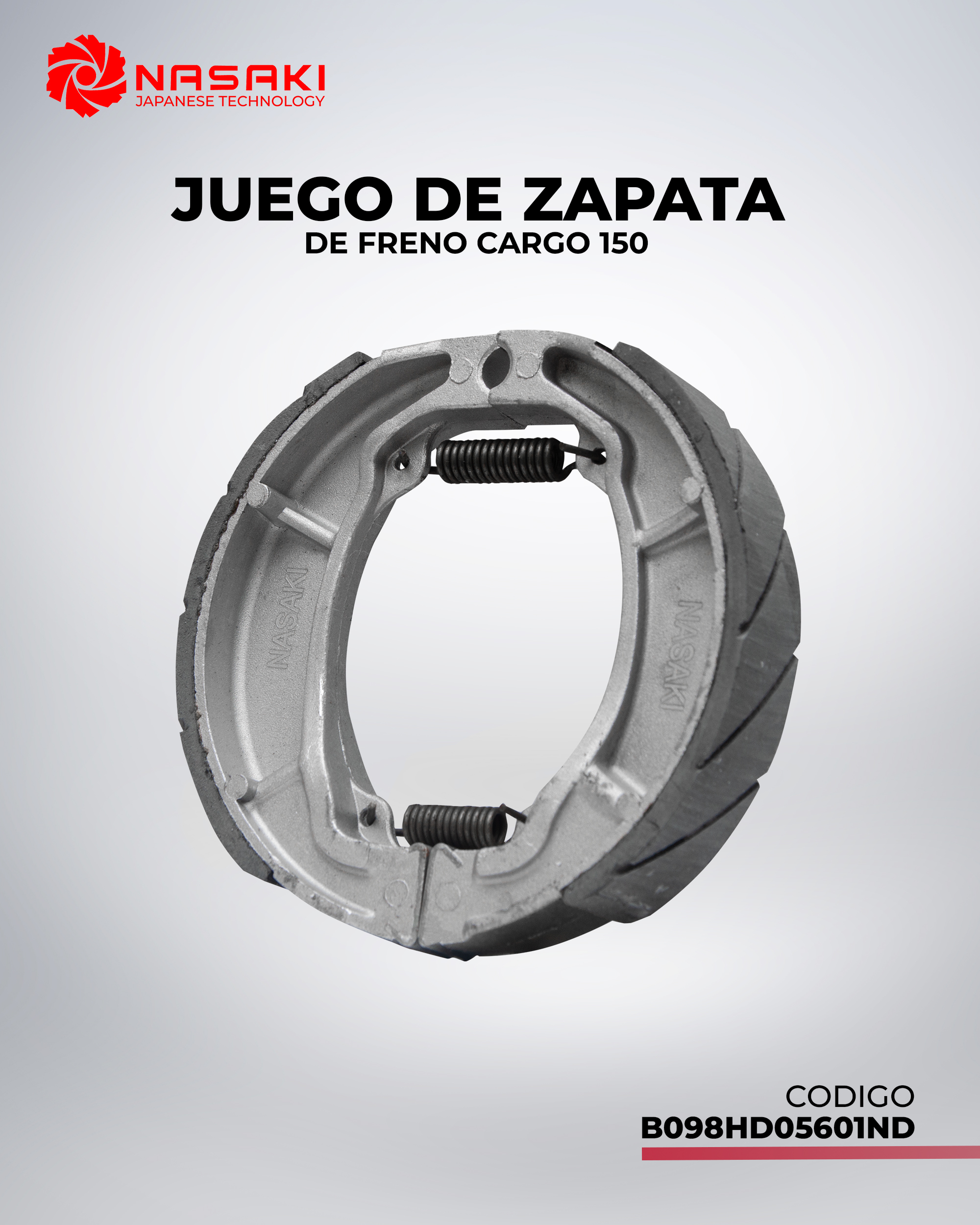 BALATA (ZAPATA) DE FRENO CARGO150