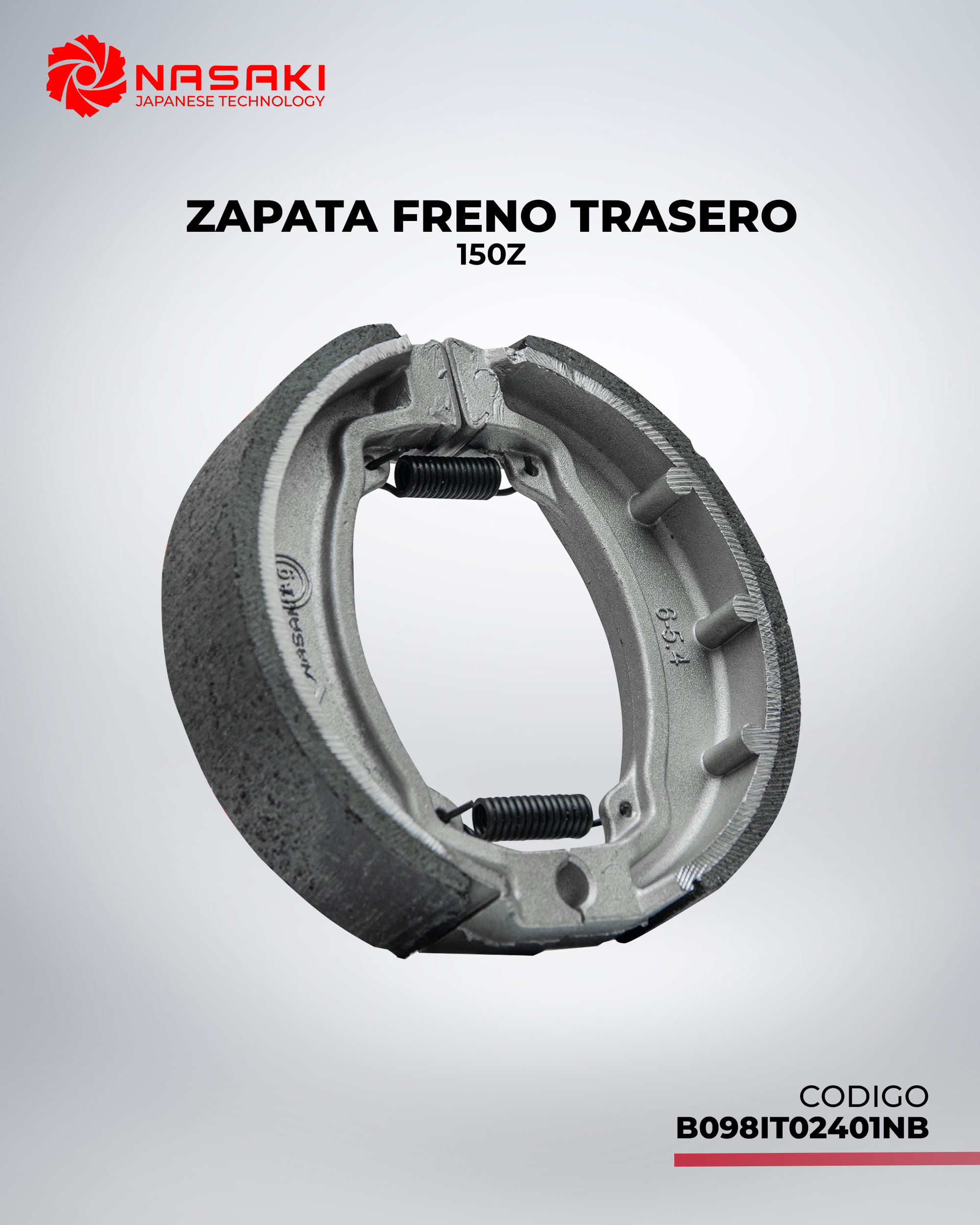 BALATA (ZAPATA) FRENO TRASERO 150Z