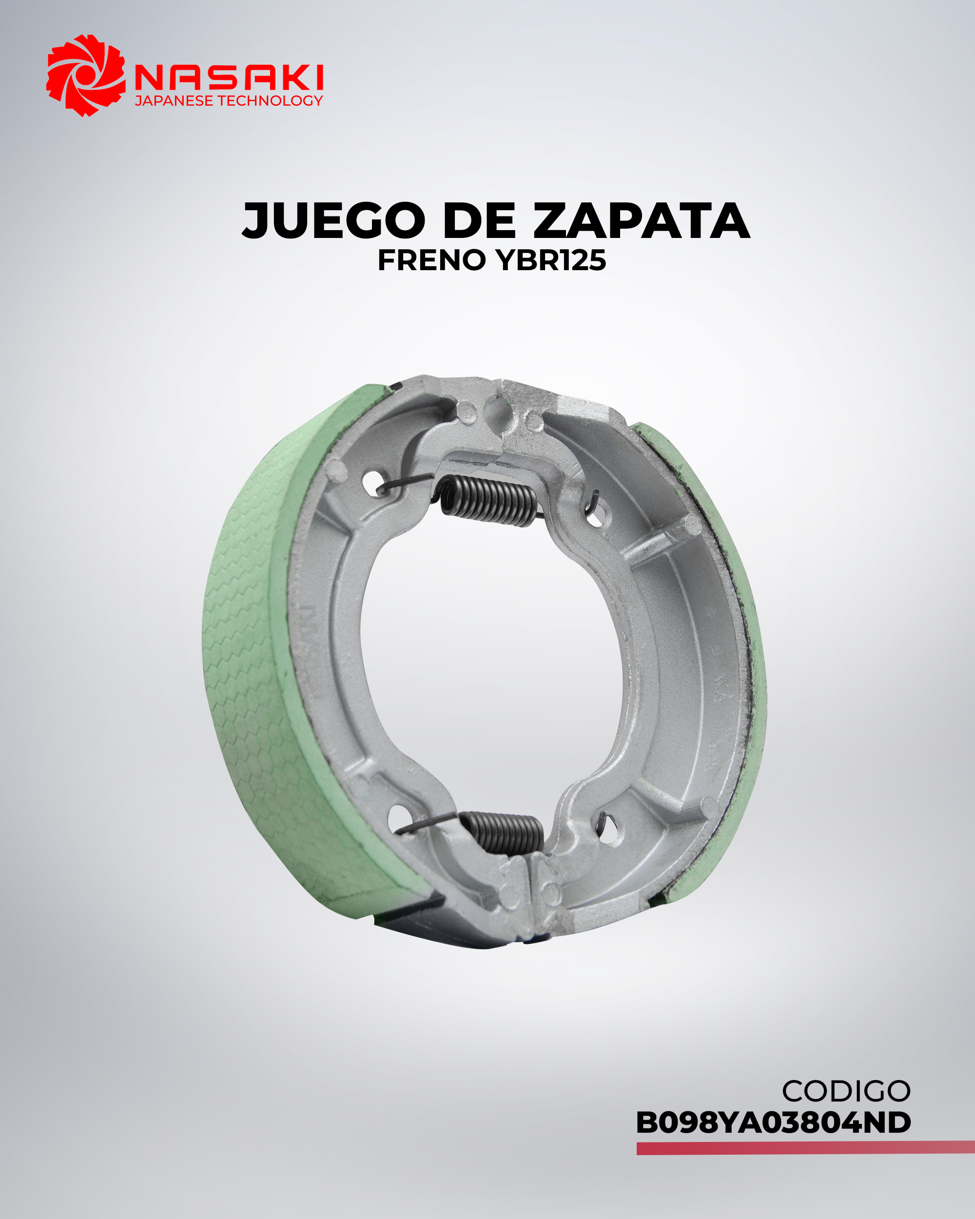BALATA (ZAPATA) FRENO YBR125