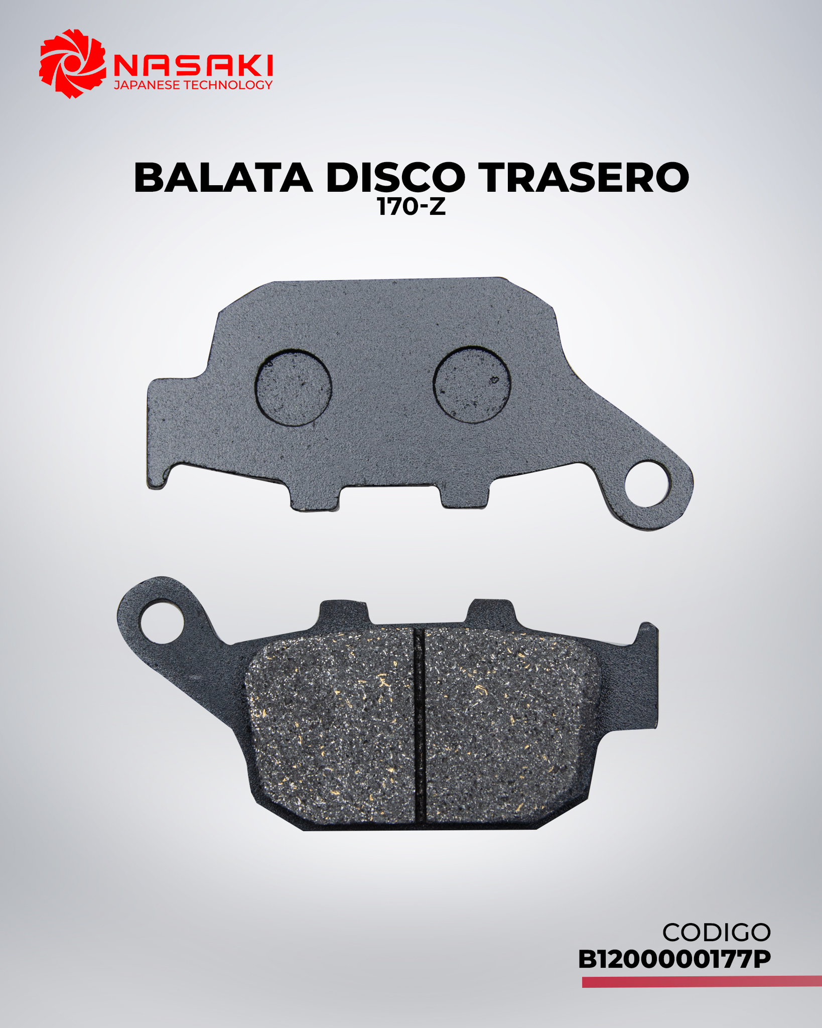 BALATA DISCO TRASERO 170-Z