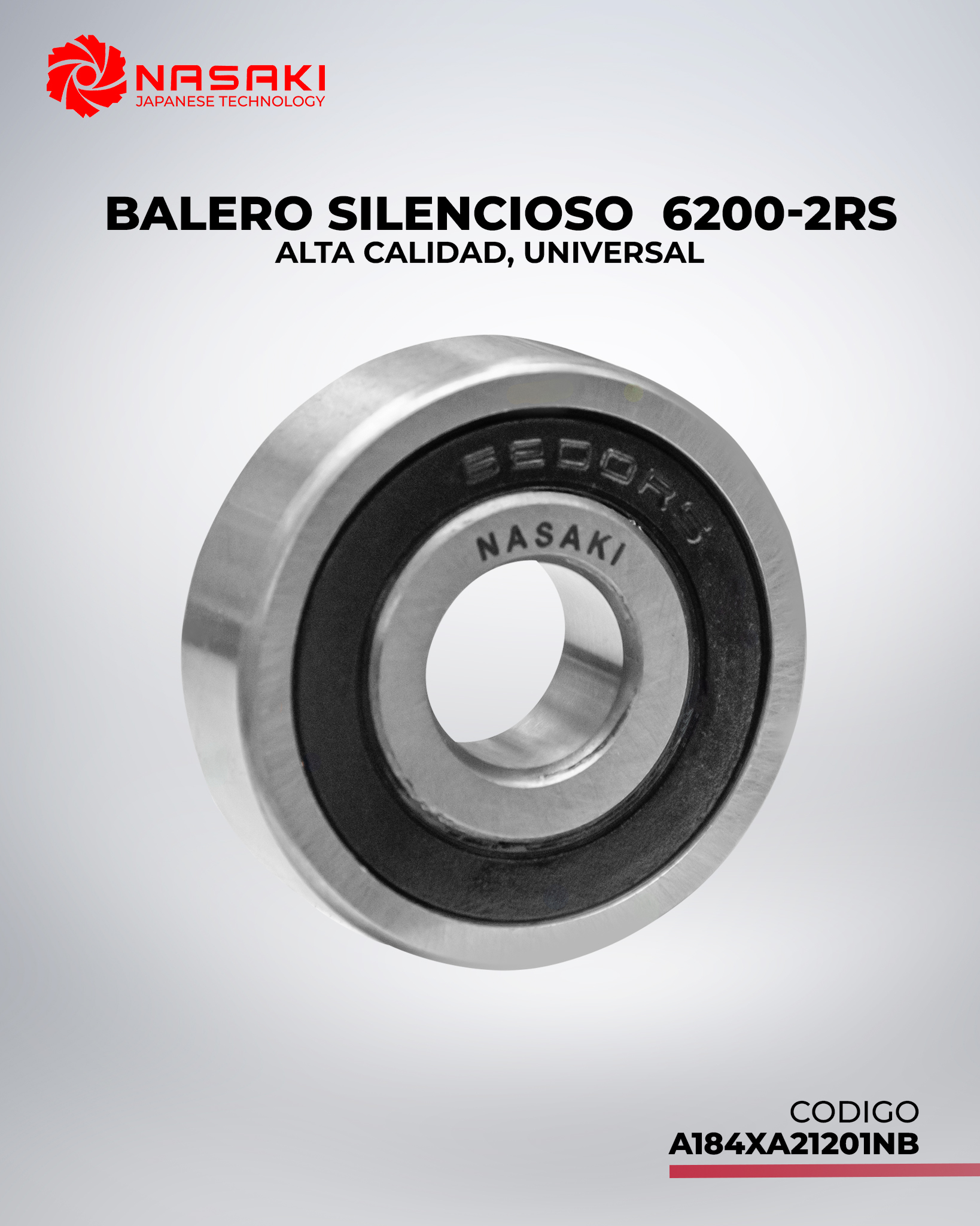 BALERO SILENCIOSO ALTA CALIDAD 6200-2RS UNIVERSAL