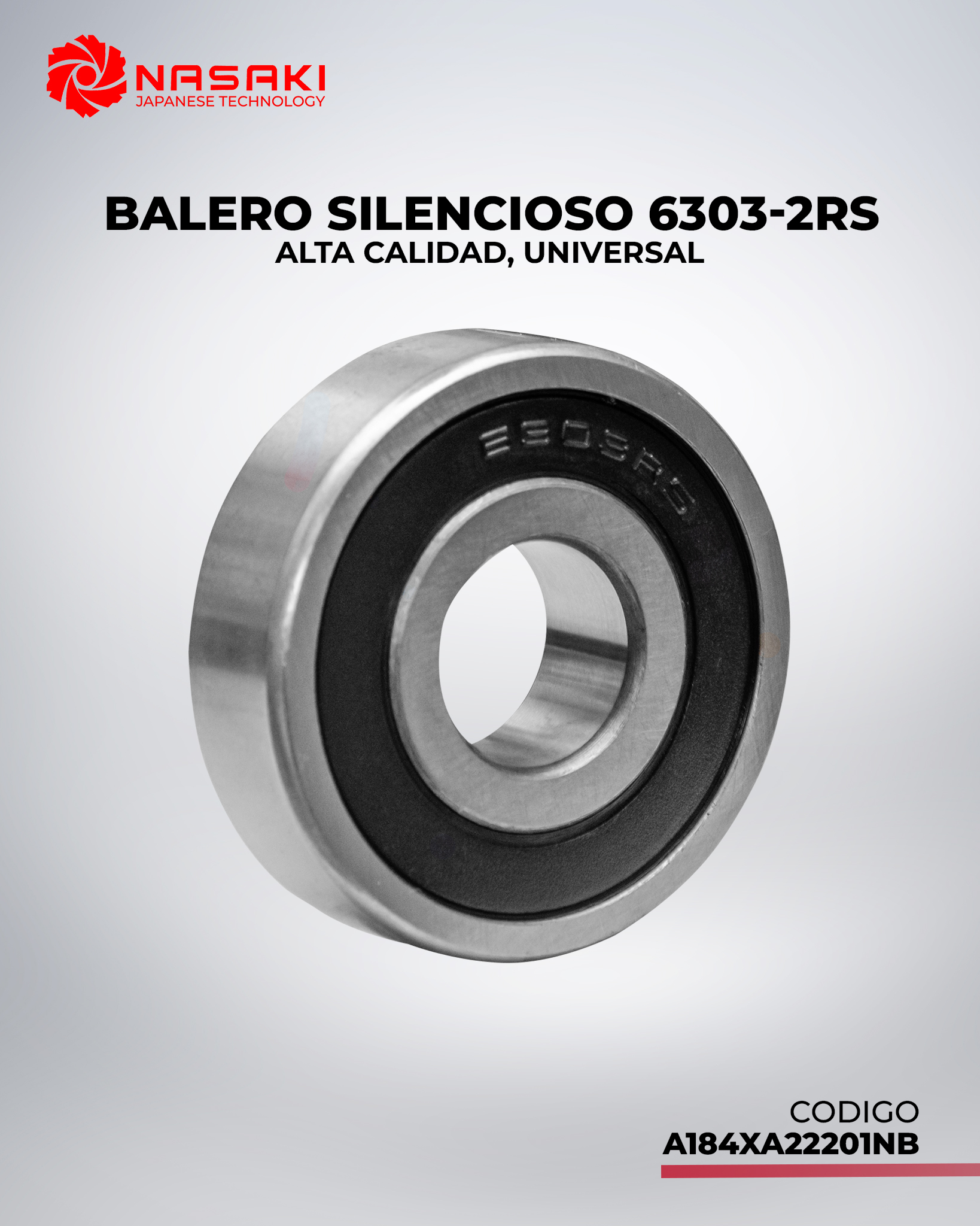 BALERO SILENCIOSO ALTA CALIDAD 6303-2RS UNIVERSAL