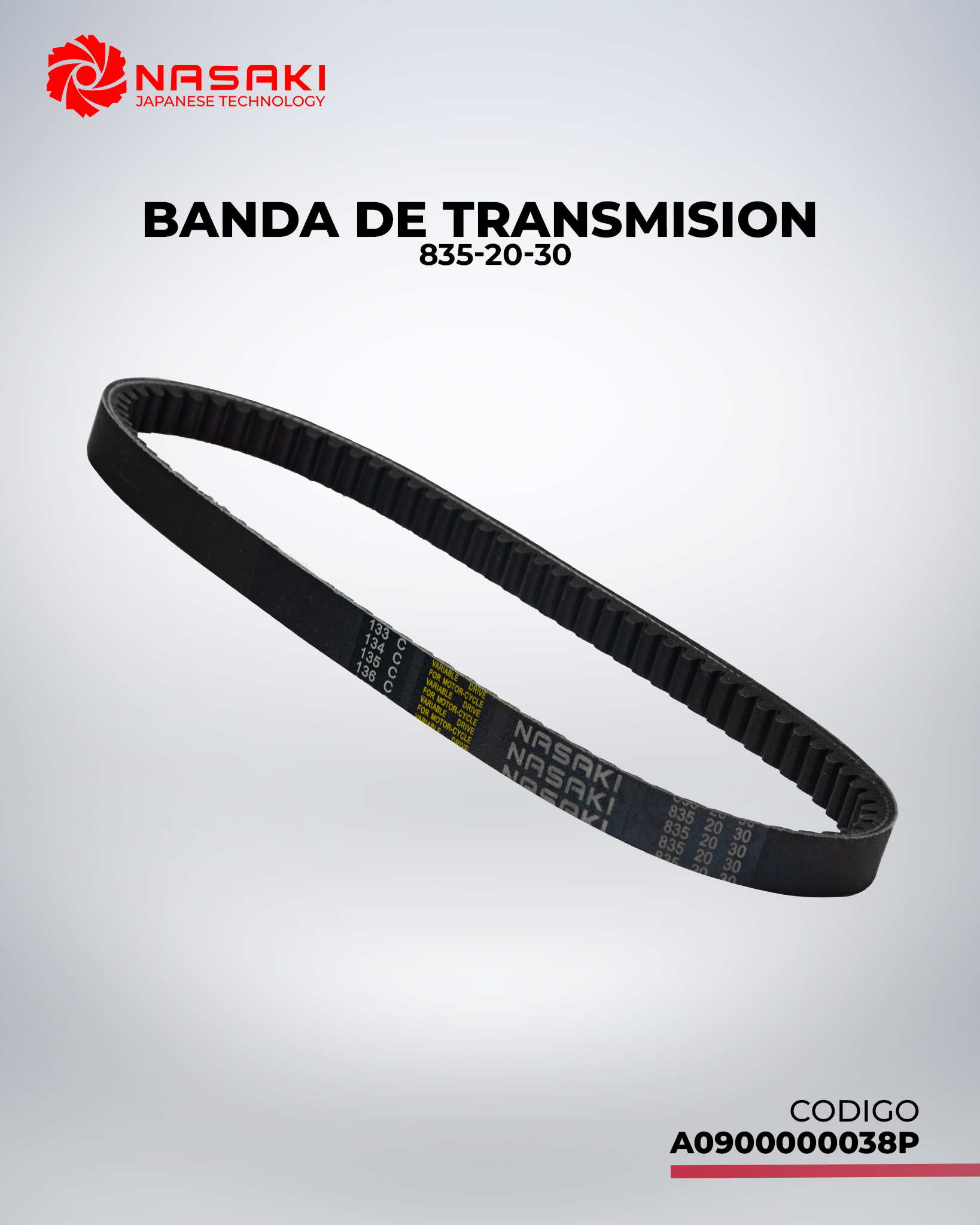 BANDA DE TRANSMISION 835-20-30