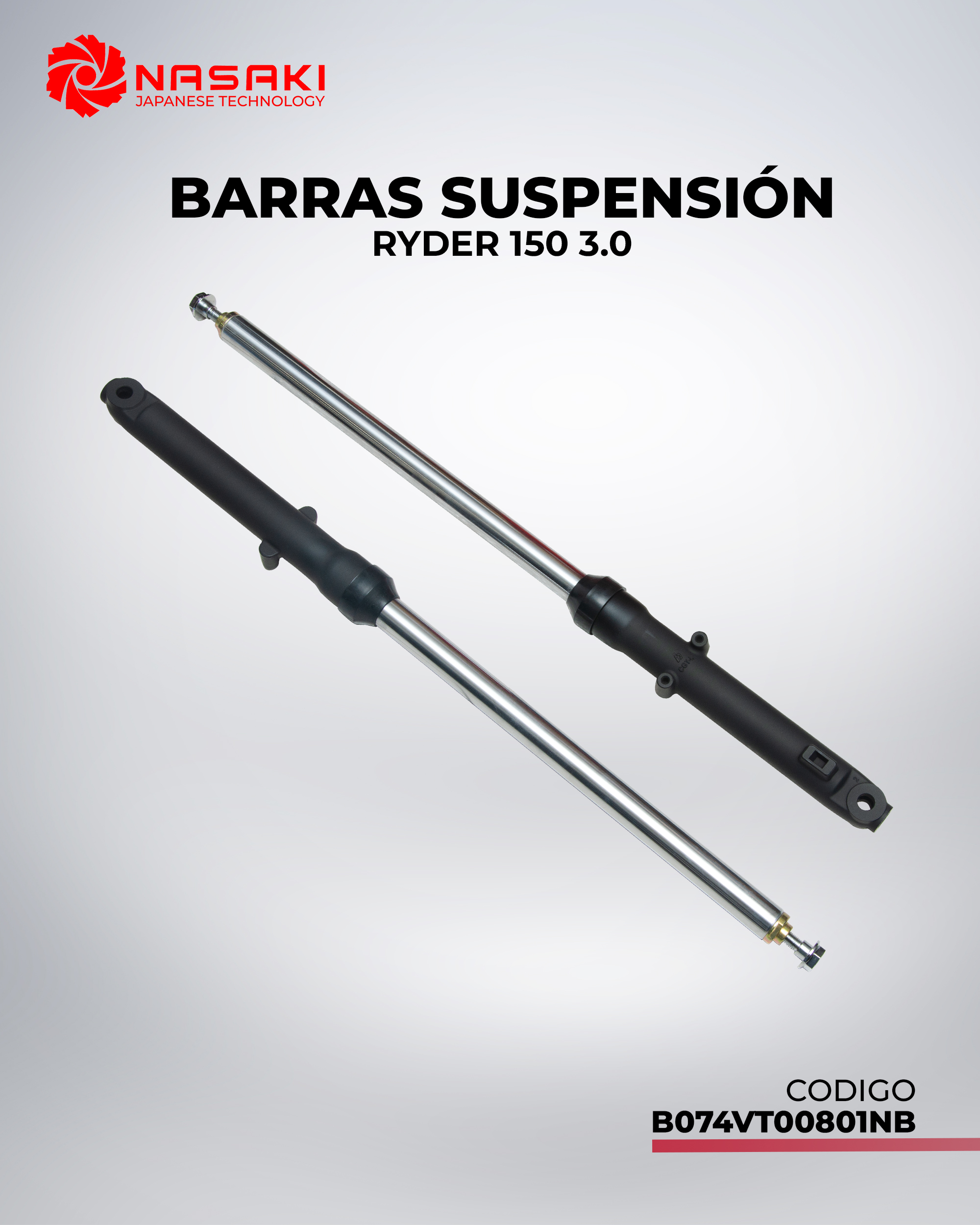 BARRA DE SUSPENSION RYDER 150 3.0