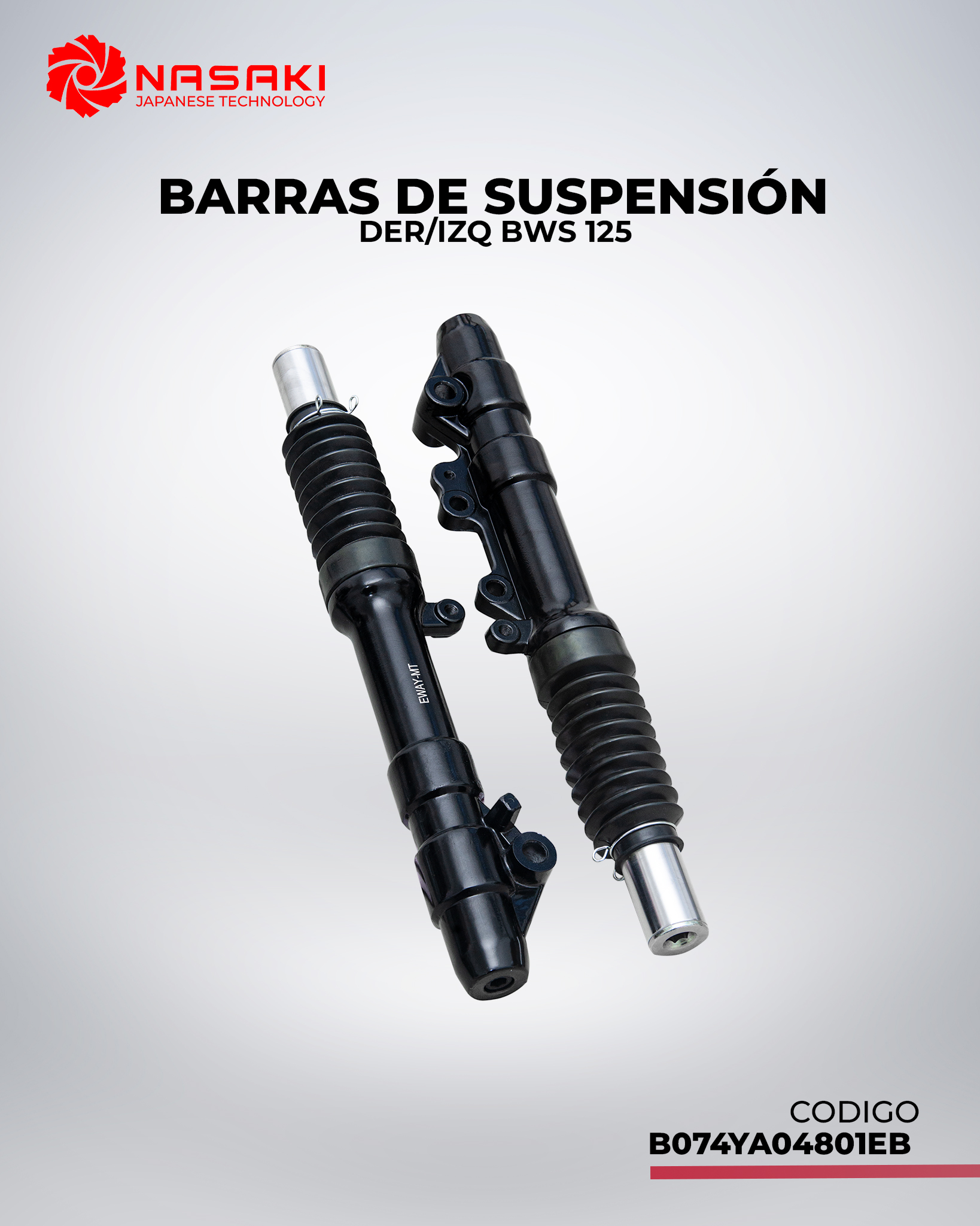 BARRAS DE SUSPENSION DER/IZQ   BWS 125