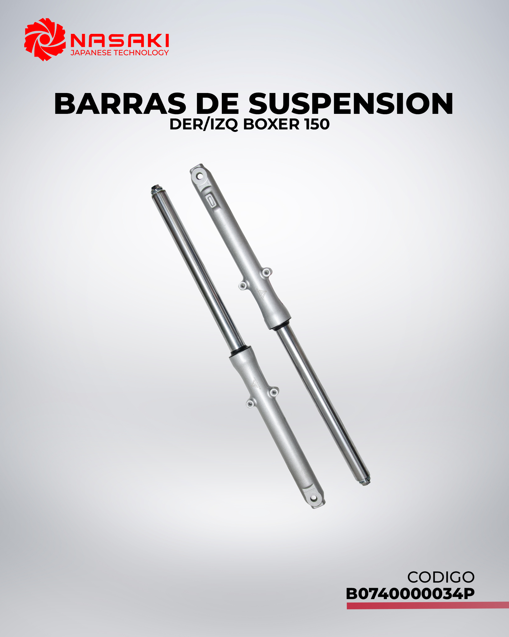 BARRAS DE SUSPENSION DER/IZQ BOXER 150