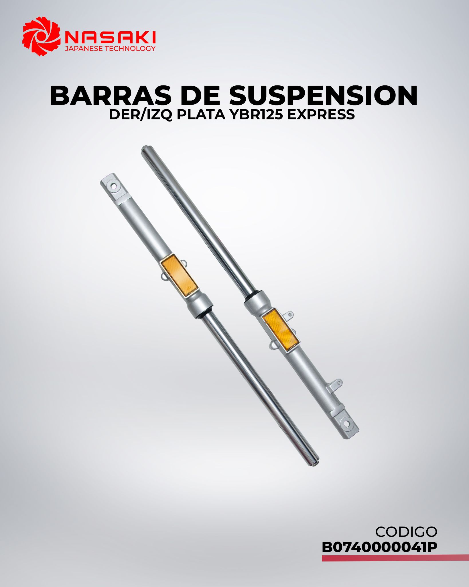 BARRAS DE SUSPENSION DER/IZQ PLATA YBR125 EXPRESS
