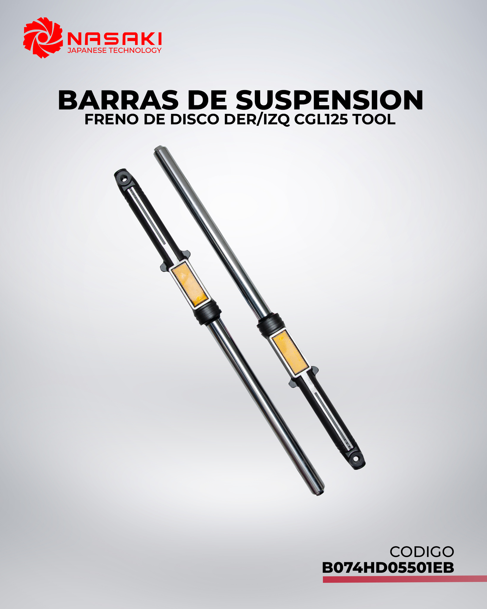 BARRAS DE SUSPENSION FRENO DE DISCO DER/IZQ CGL125