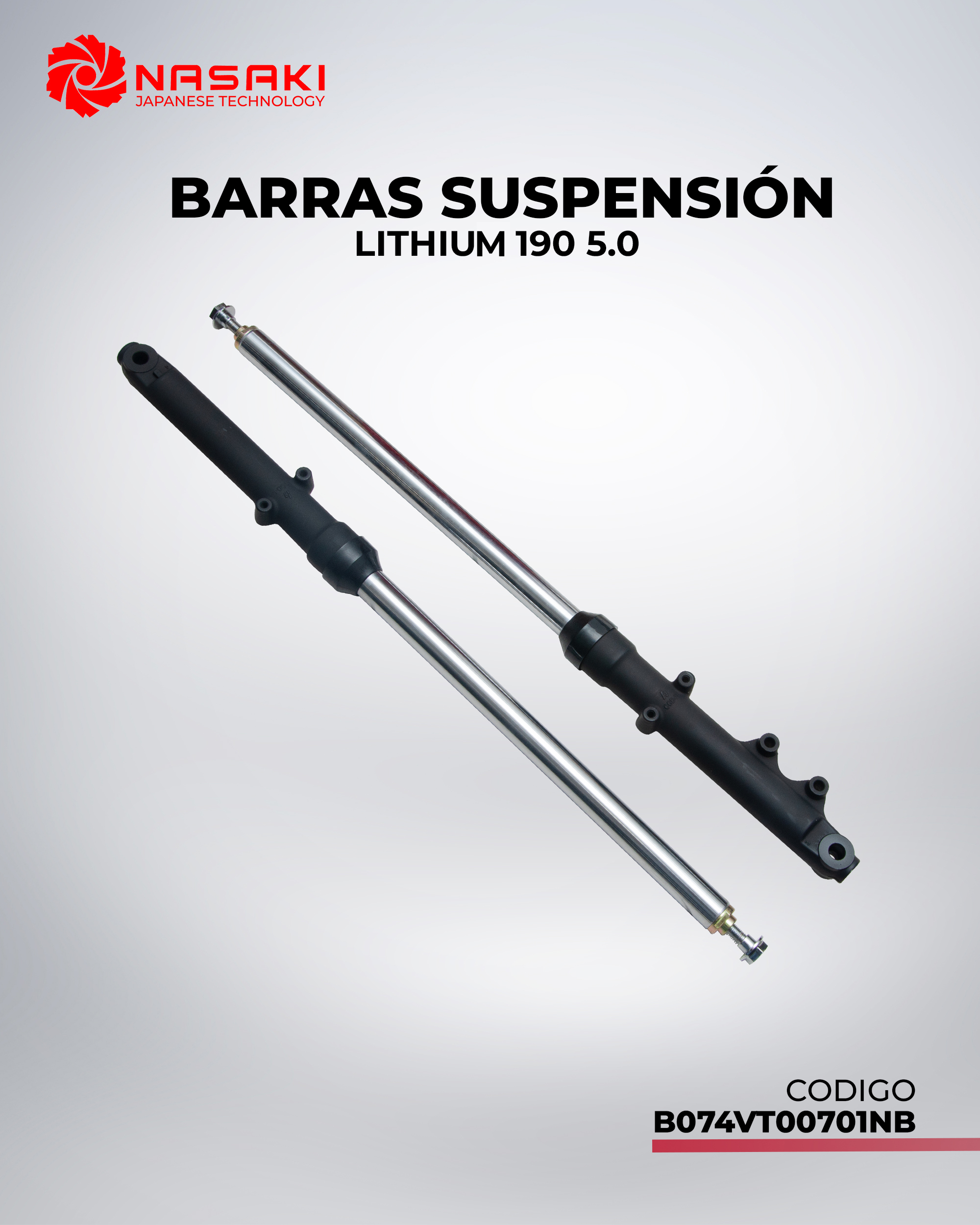 BARRAS DE SUSPENSION LITHIUM 190 5.0