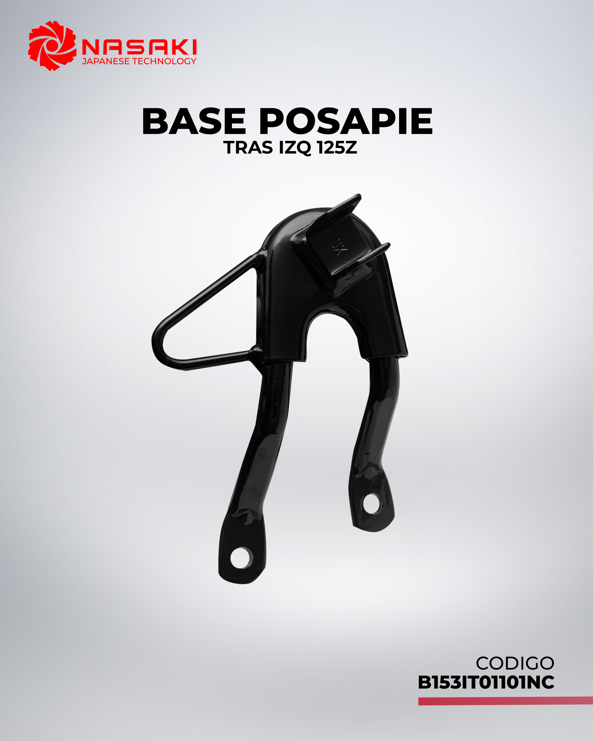 BASE POSAPIE TRASERA IZQ 125Z