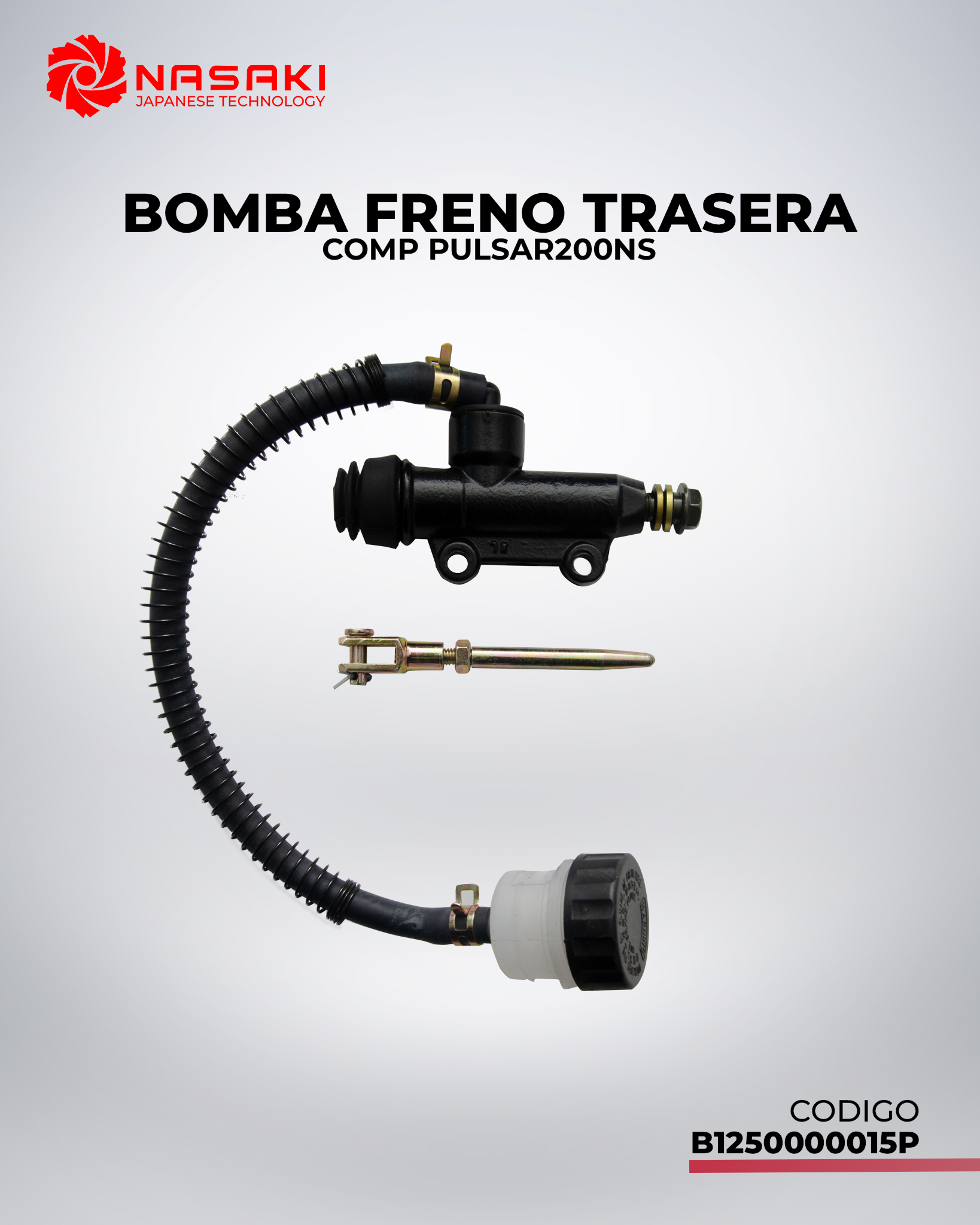 BOMBA DE FRENO TRASERA COMP PULSAR200NS