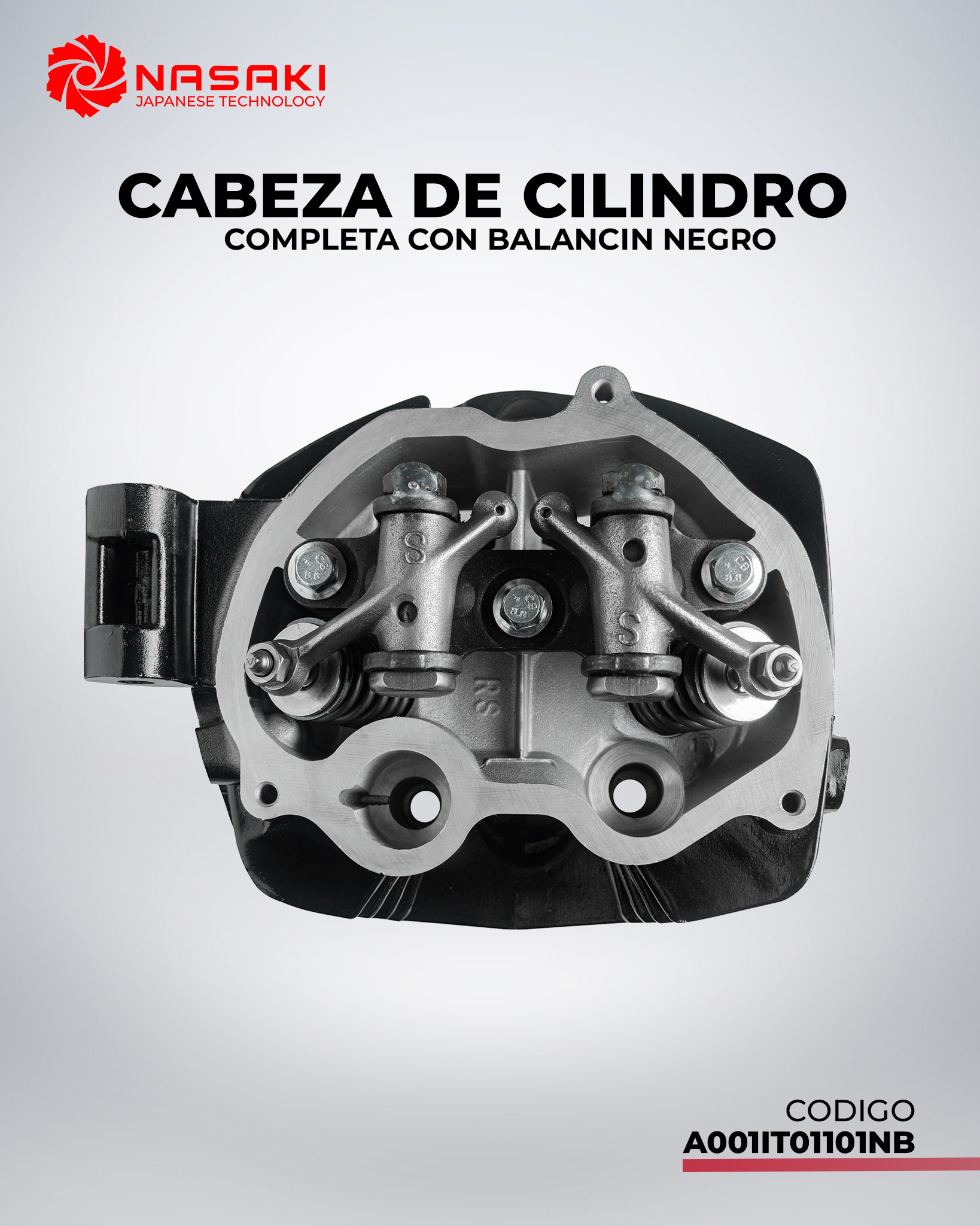 CABEZA DE CILINDRO COMPLETA CON BALANCIN