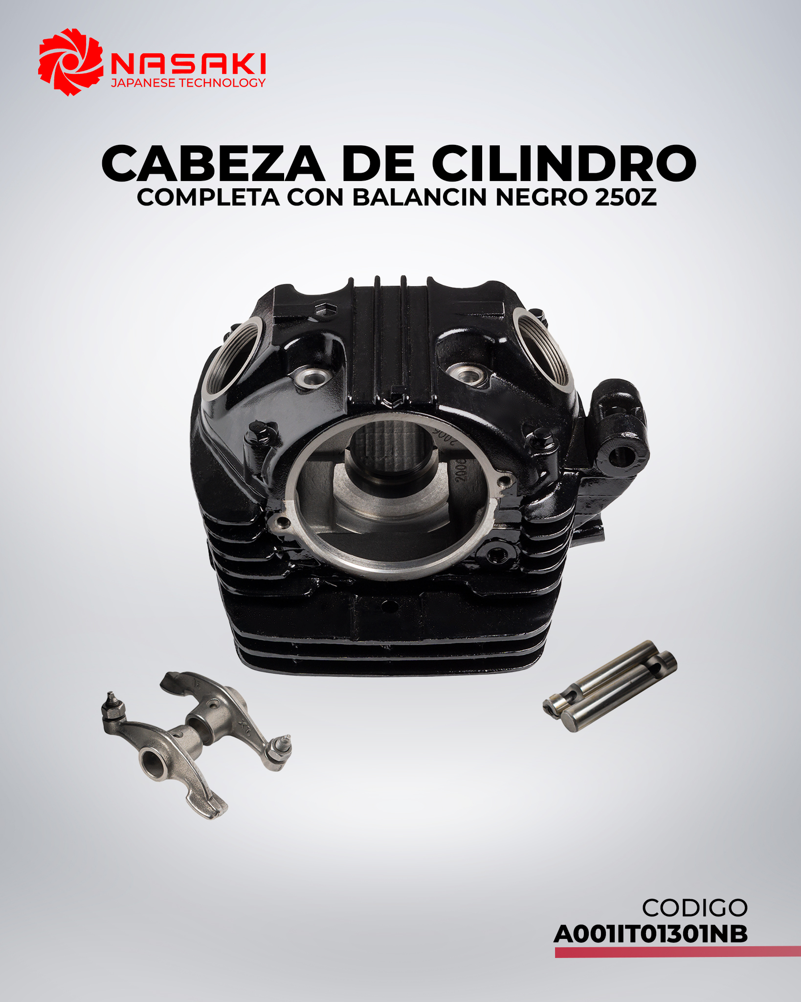 CABEZA DE CILINDRO COMPLETA CON BALANCIN