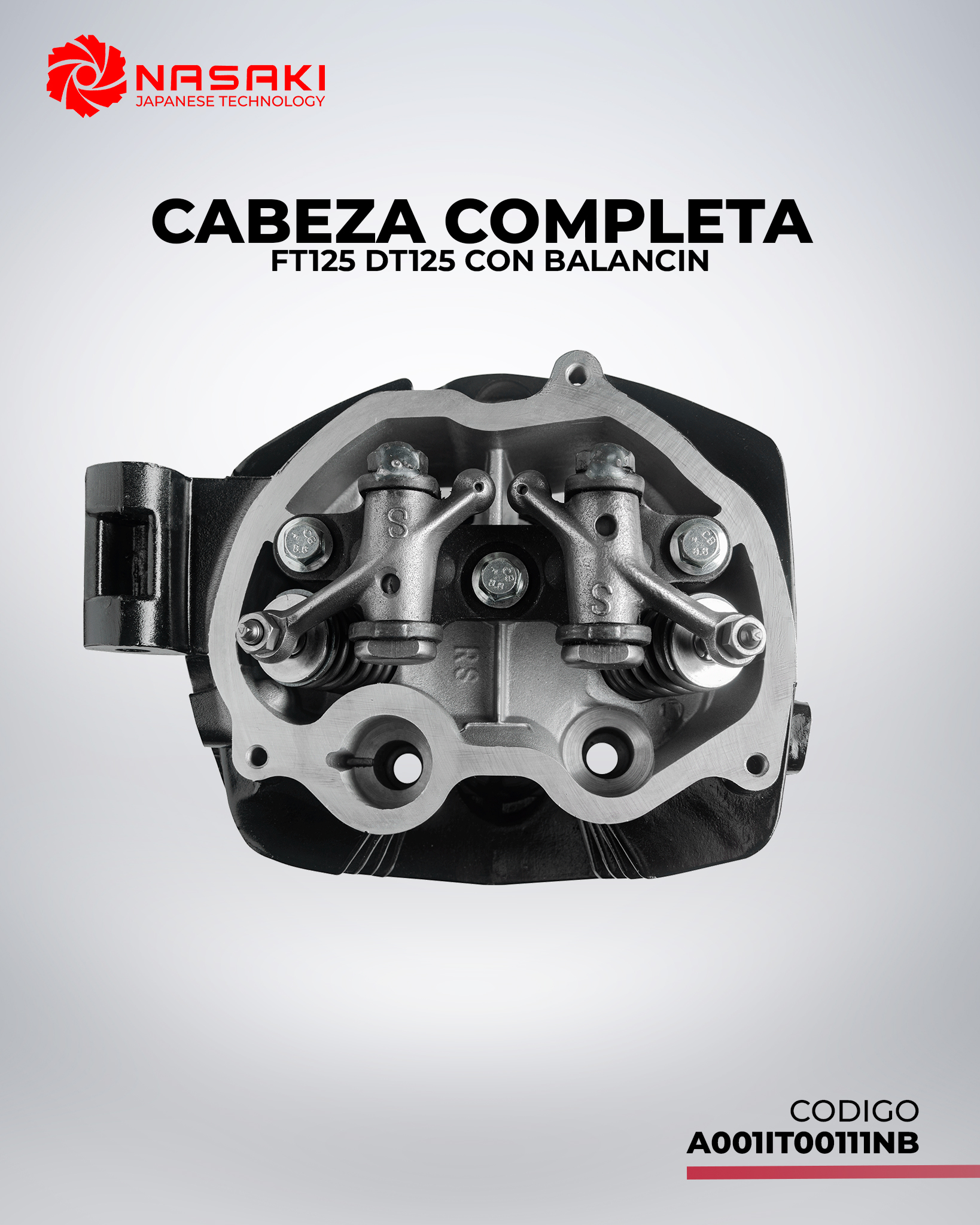 CABEZA DE CILINDRO COMPLETA CON BALANCIN