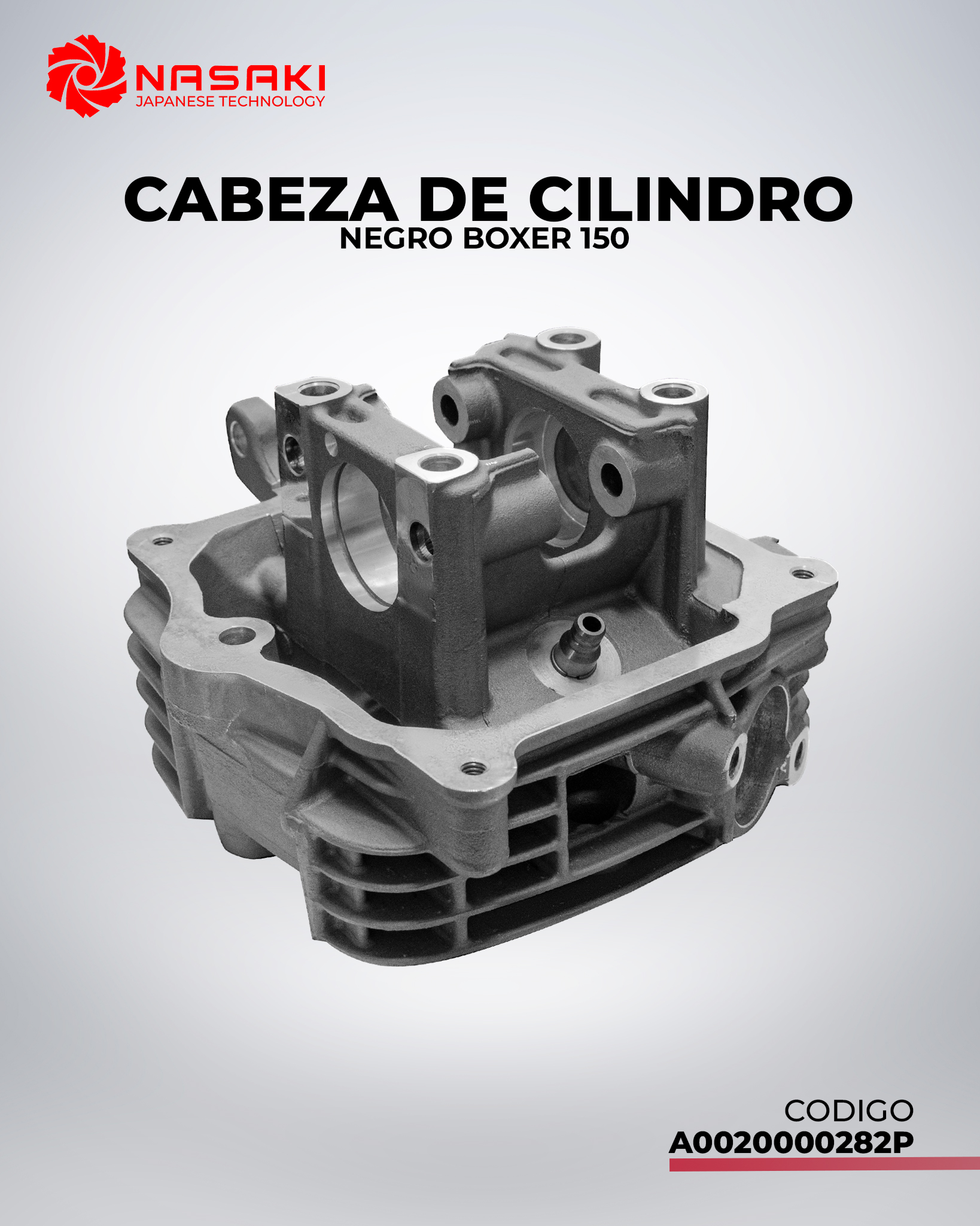 CABEZA DE CILINDRO NEGRO 