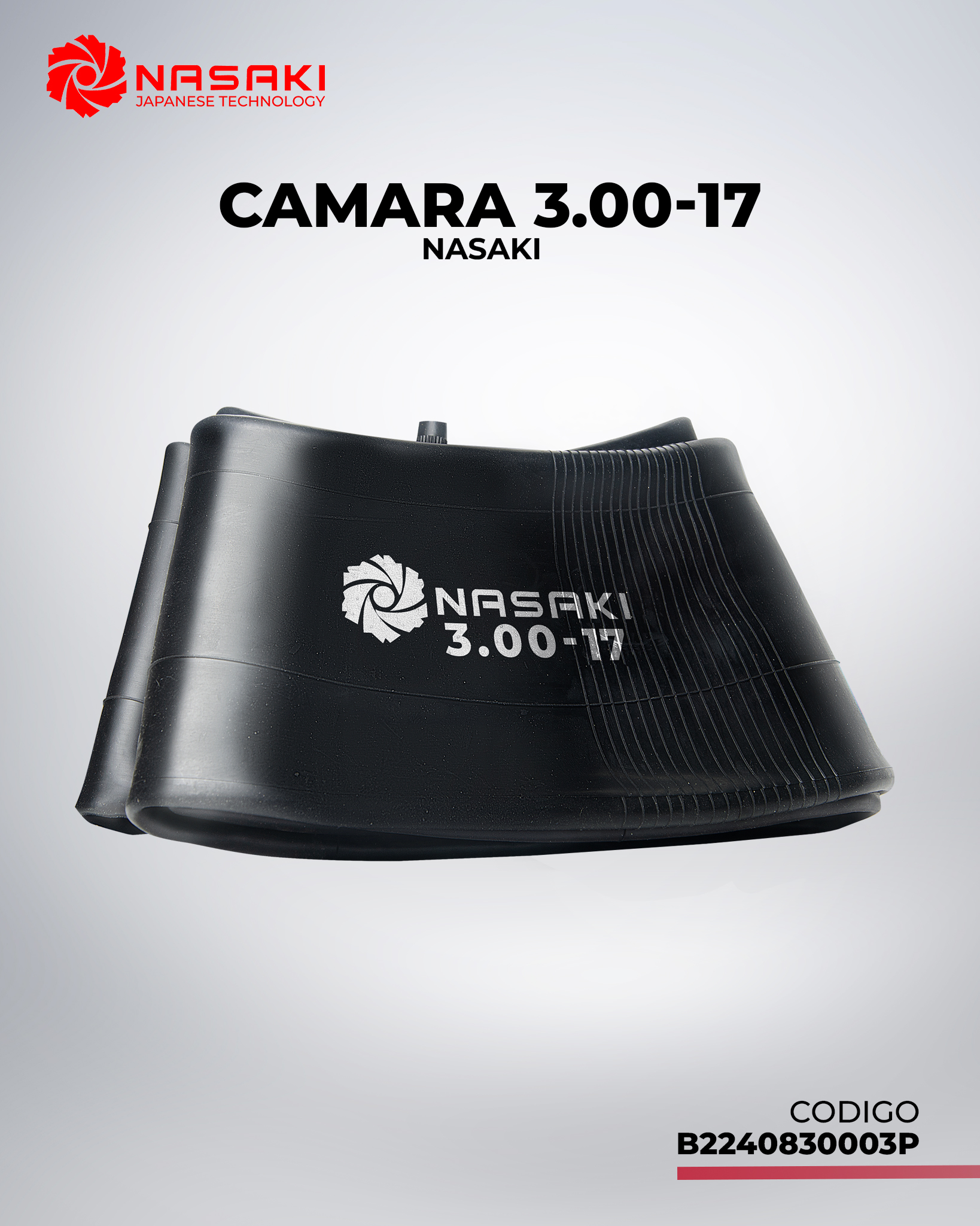 CAMARA 3.00-17 NASAKI OFERTA