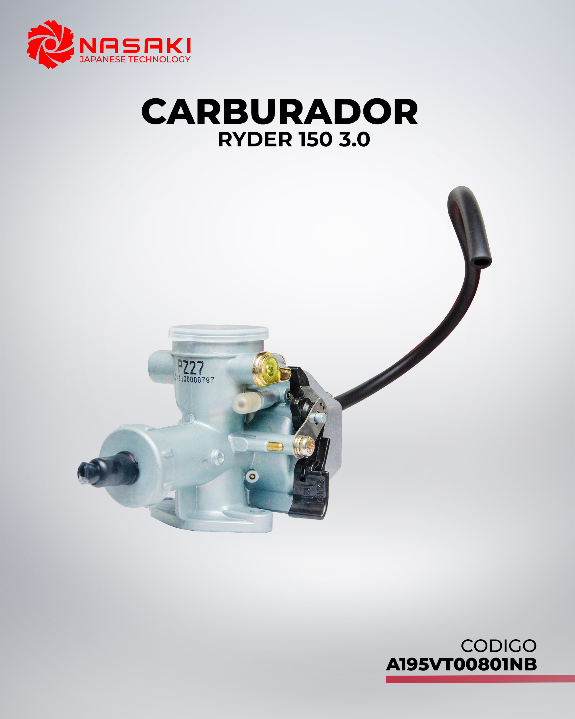 CARBURADOR RYDER 150 3.0