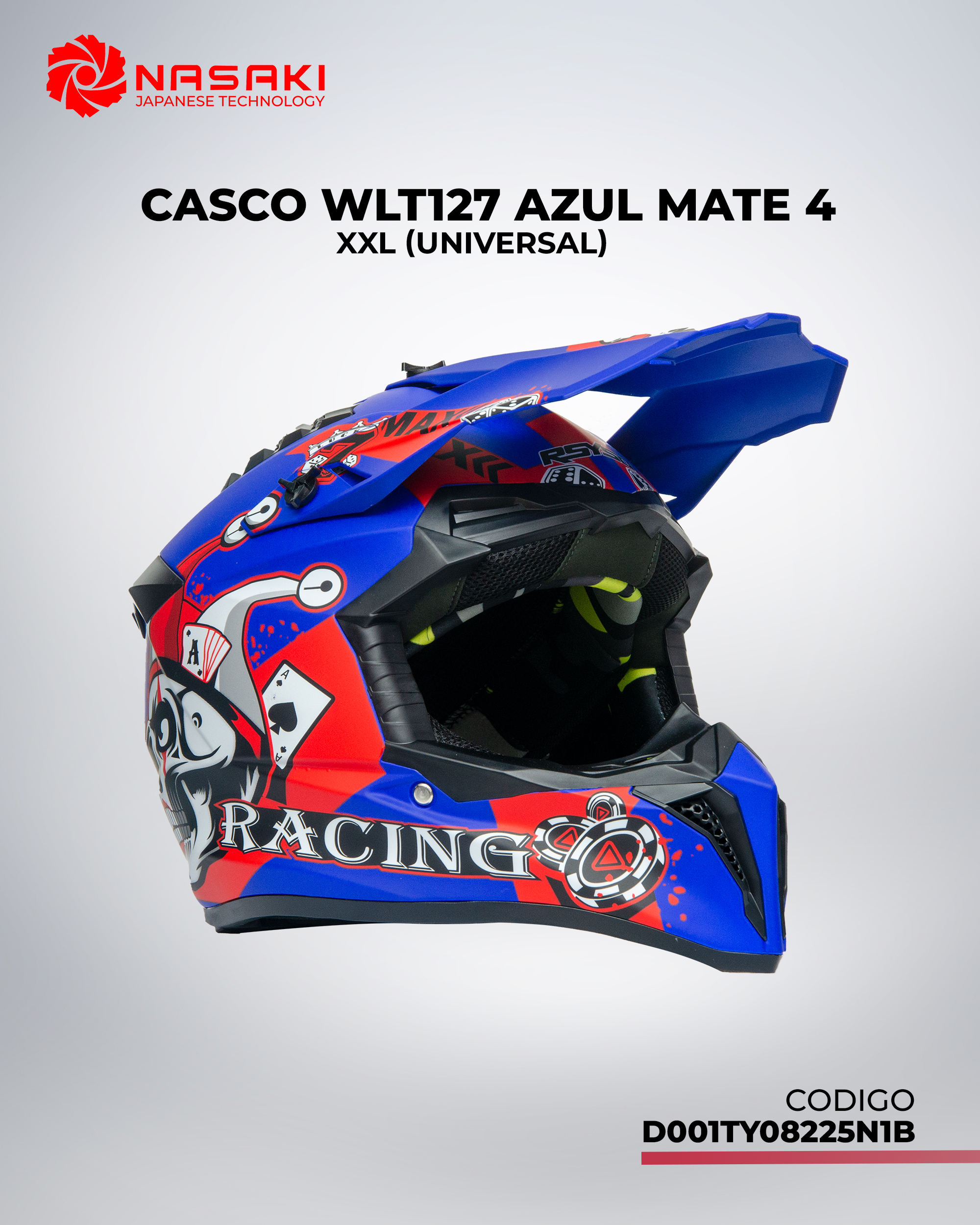 CASCO WLT127 AZUL MATE 4  XXL