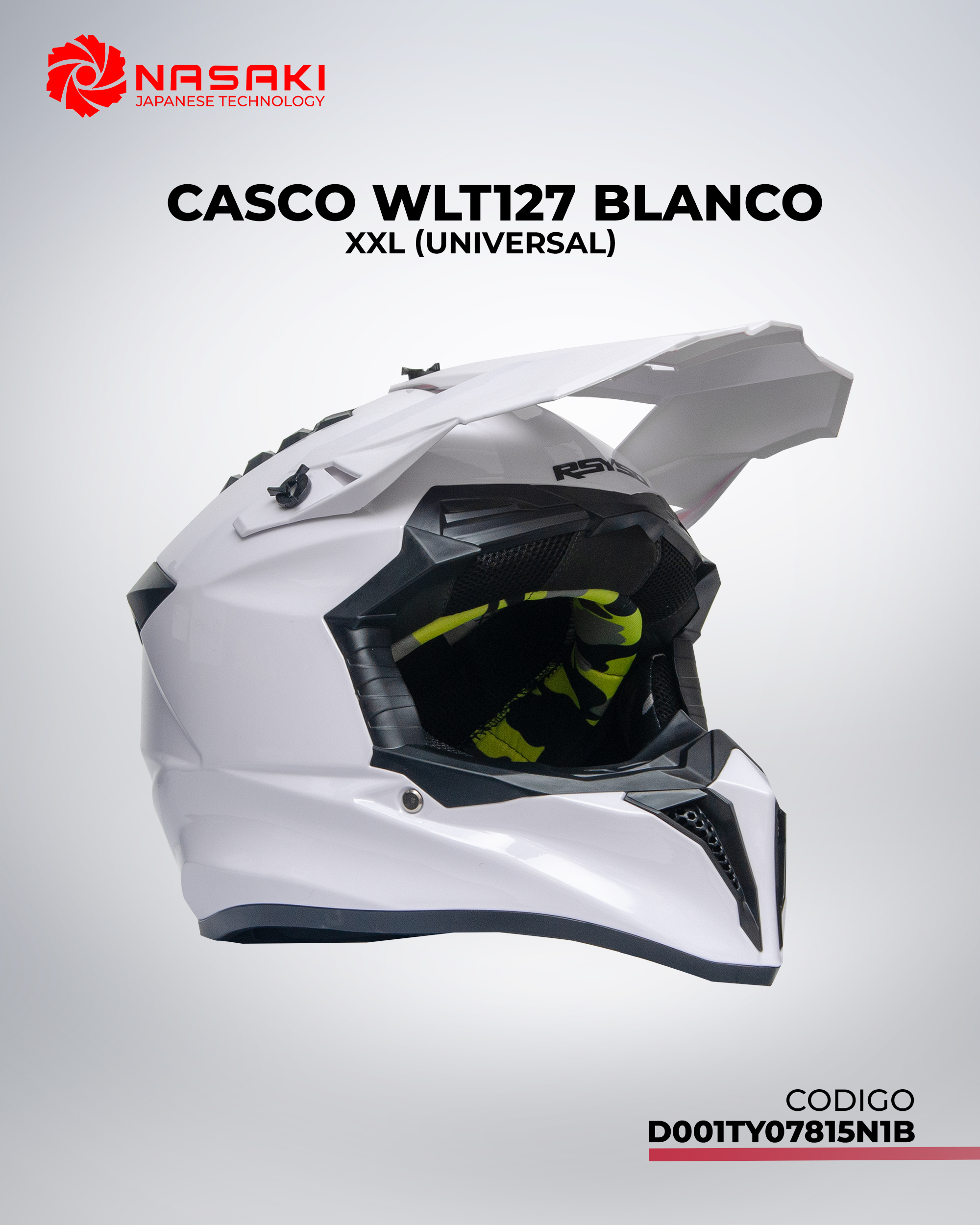 CASCO WLT127 BLANCO XXL