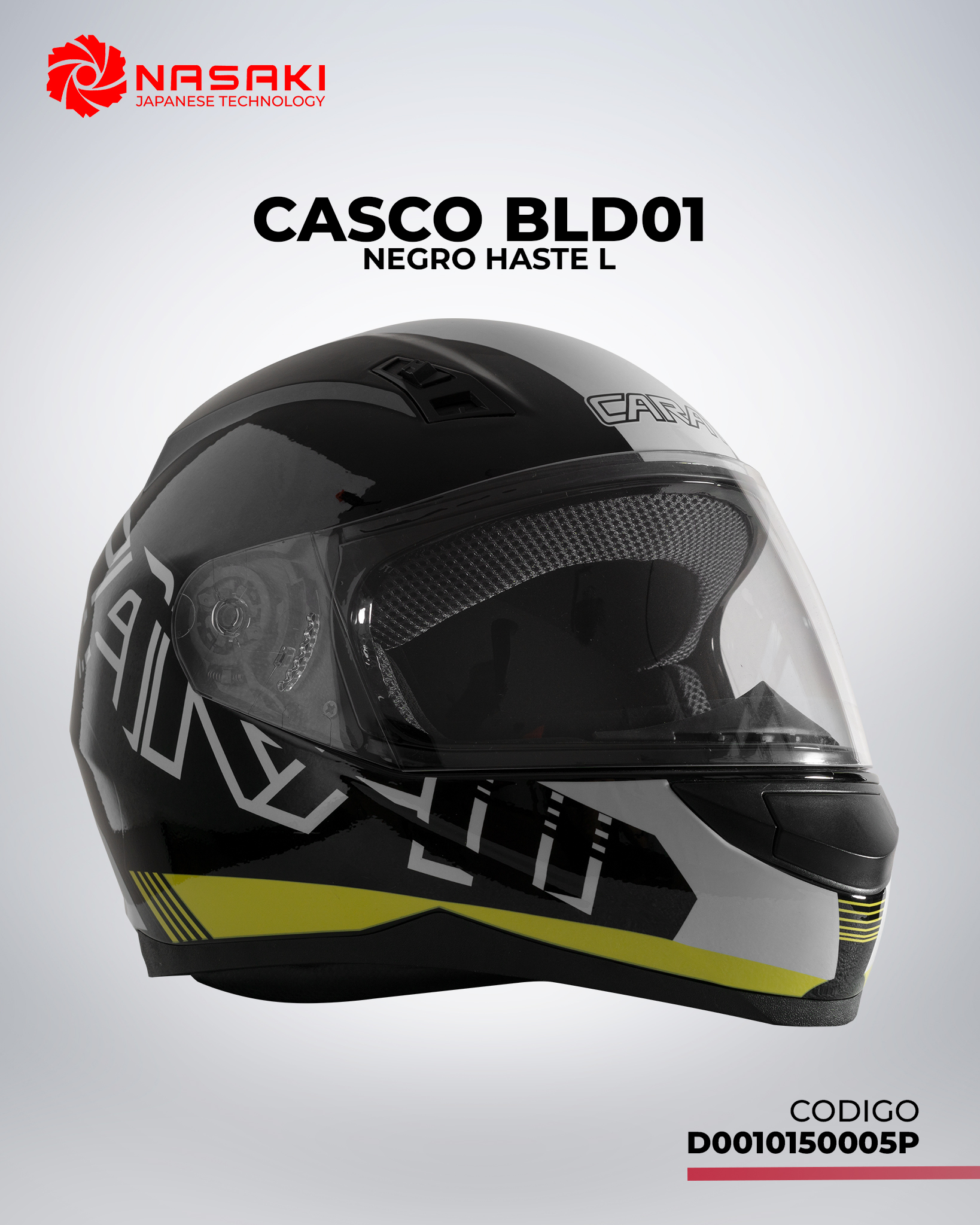 CASCO-BLD01-NEGRO HASTE-L