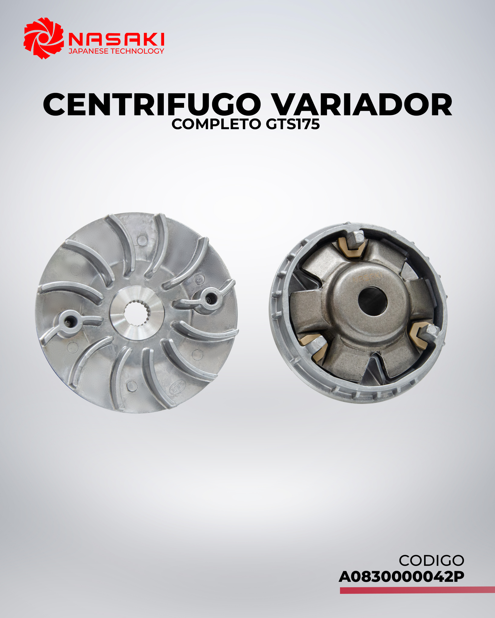 CENTRIFUGO VARIADOR COMPLETO GTS175