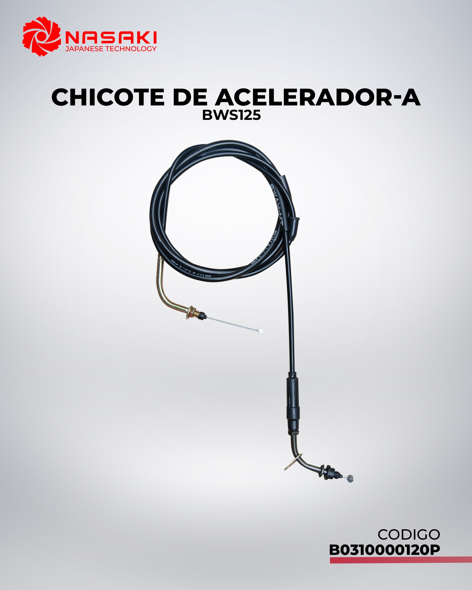CHICOTE DE ACELERADOR -A BWS125