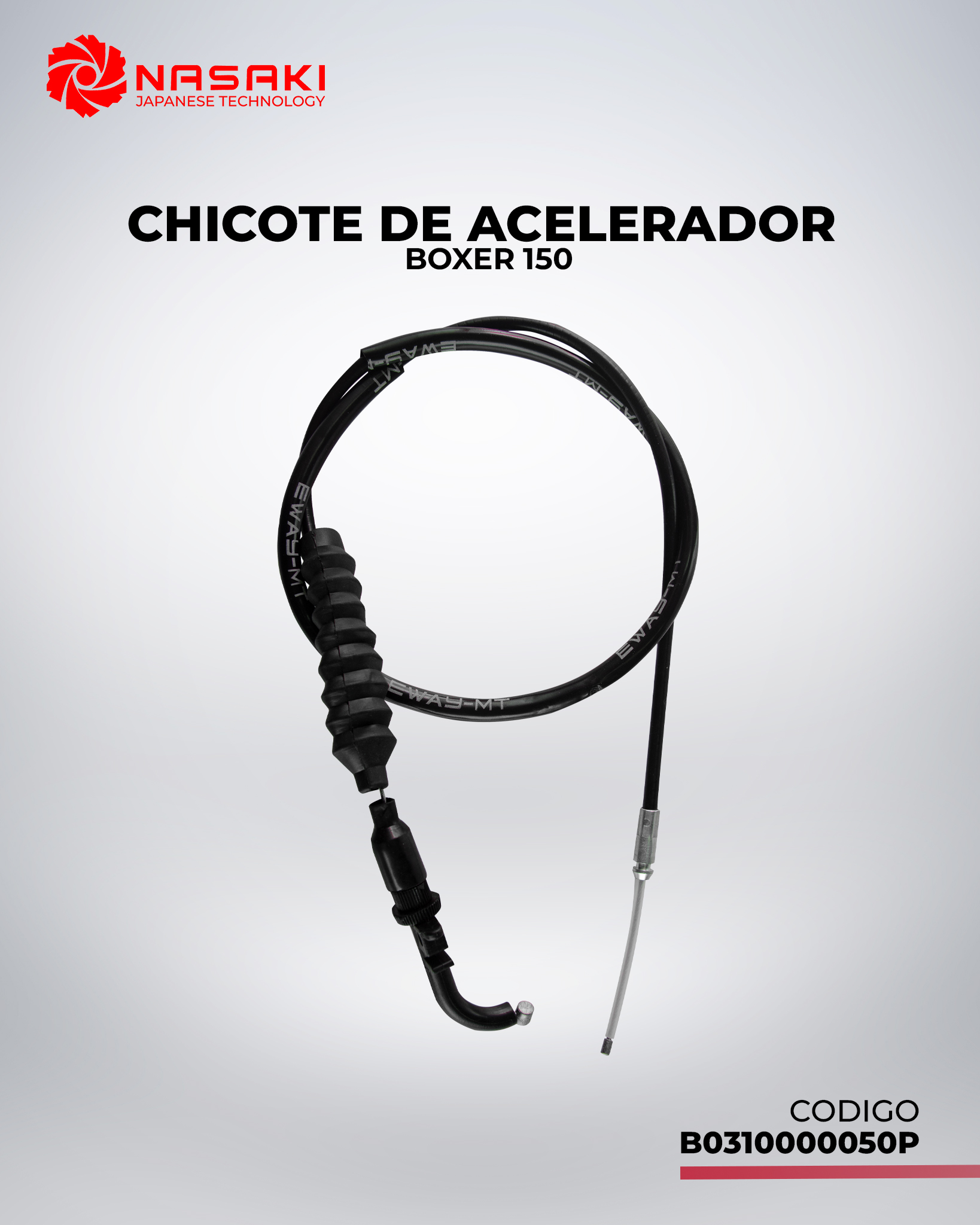 CHICOTE DE ACELERADOR BOXER 150