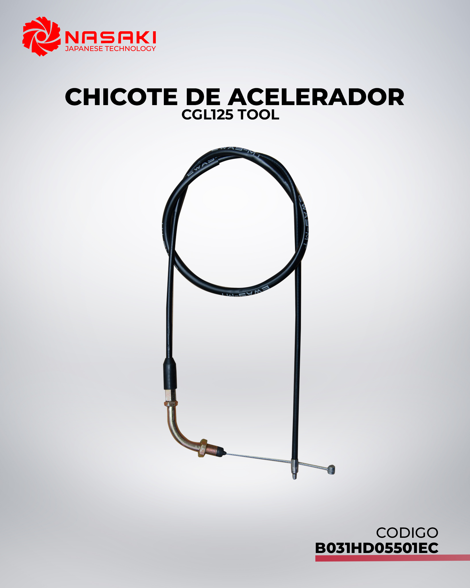 CHICOTE DE ACELERADOR CGL125 TOOL
