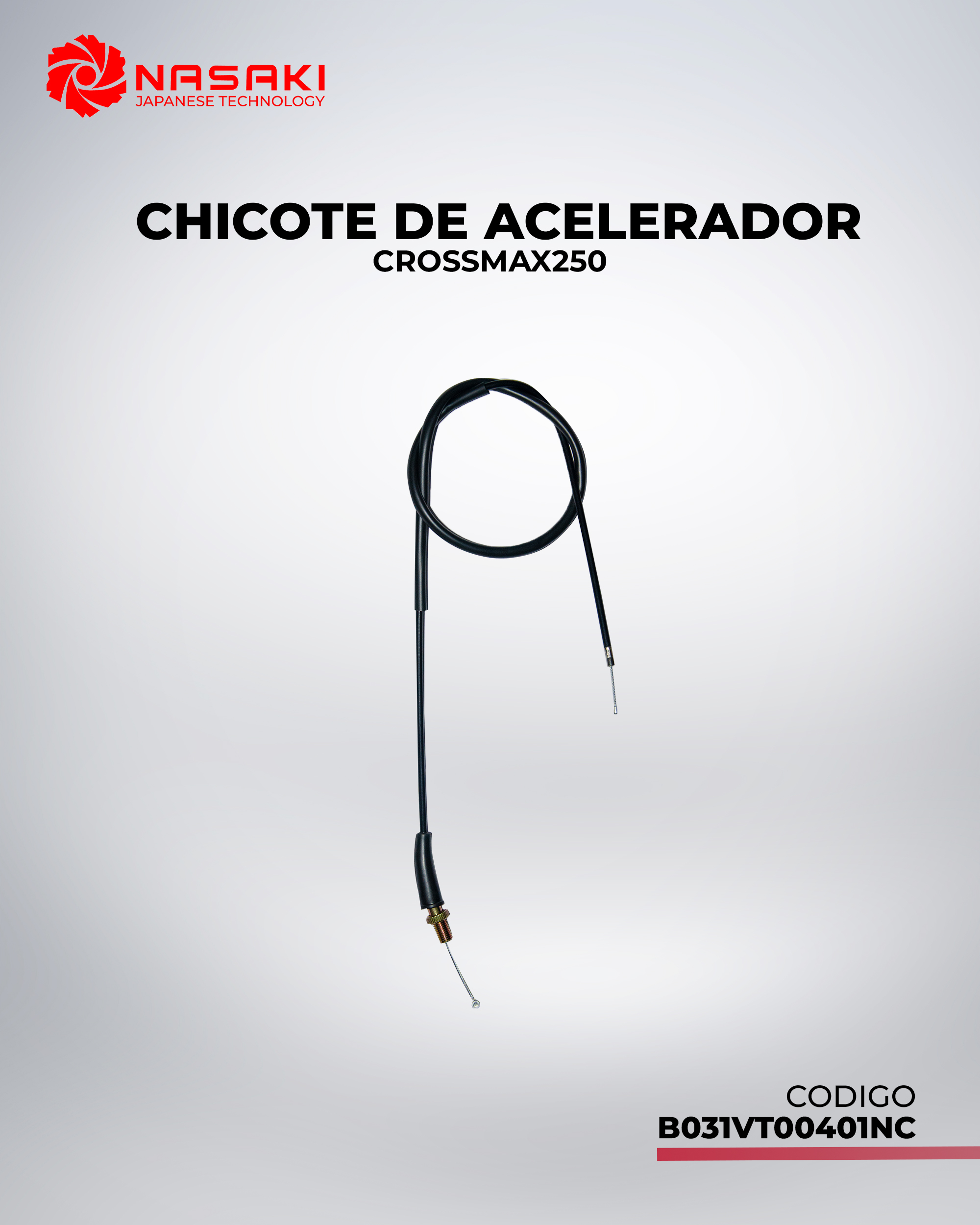 CHICOTE DE ACELERADOR CROSSMAX250
