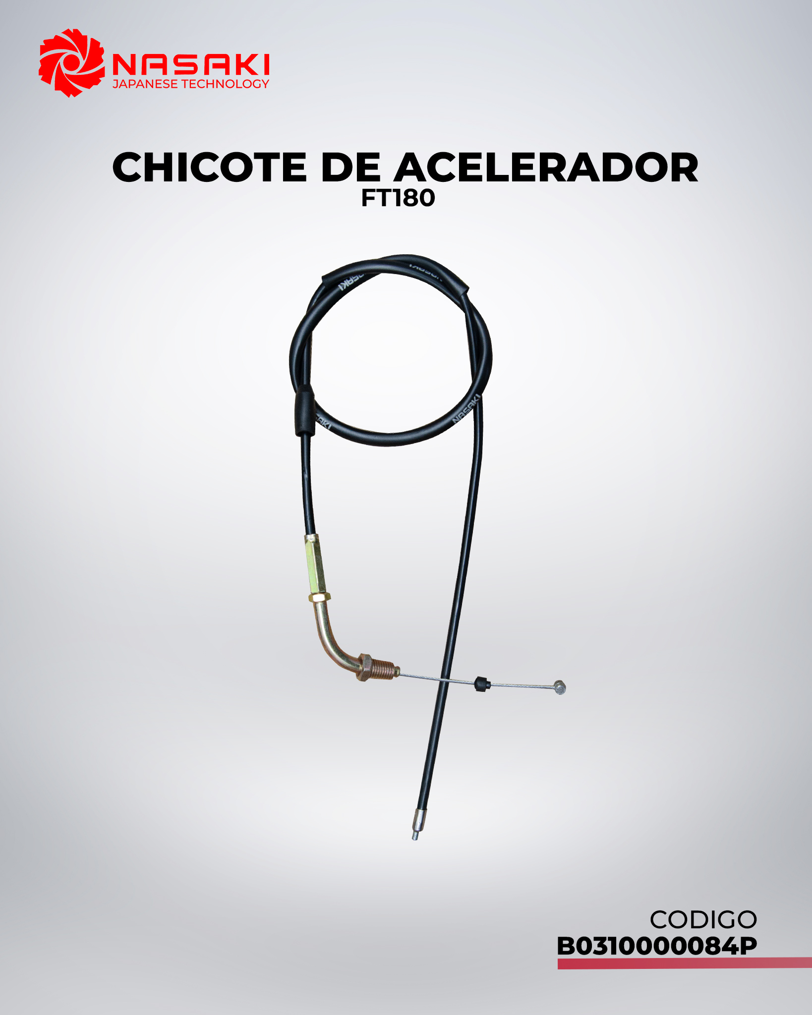 CHICOTE DE ACELERADOR FT180