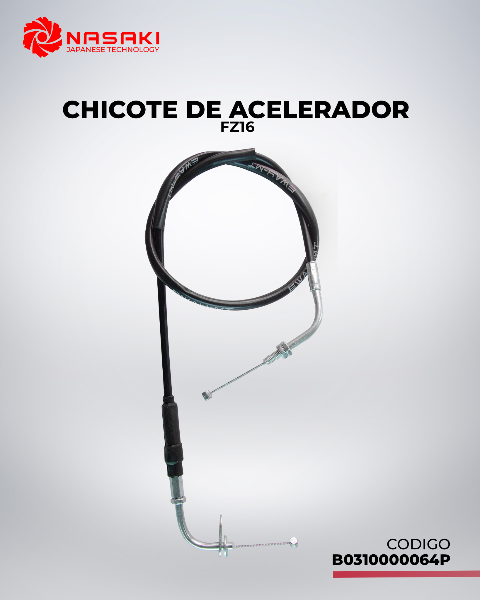 CHICOTE DE ACELERADOR FZ16