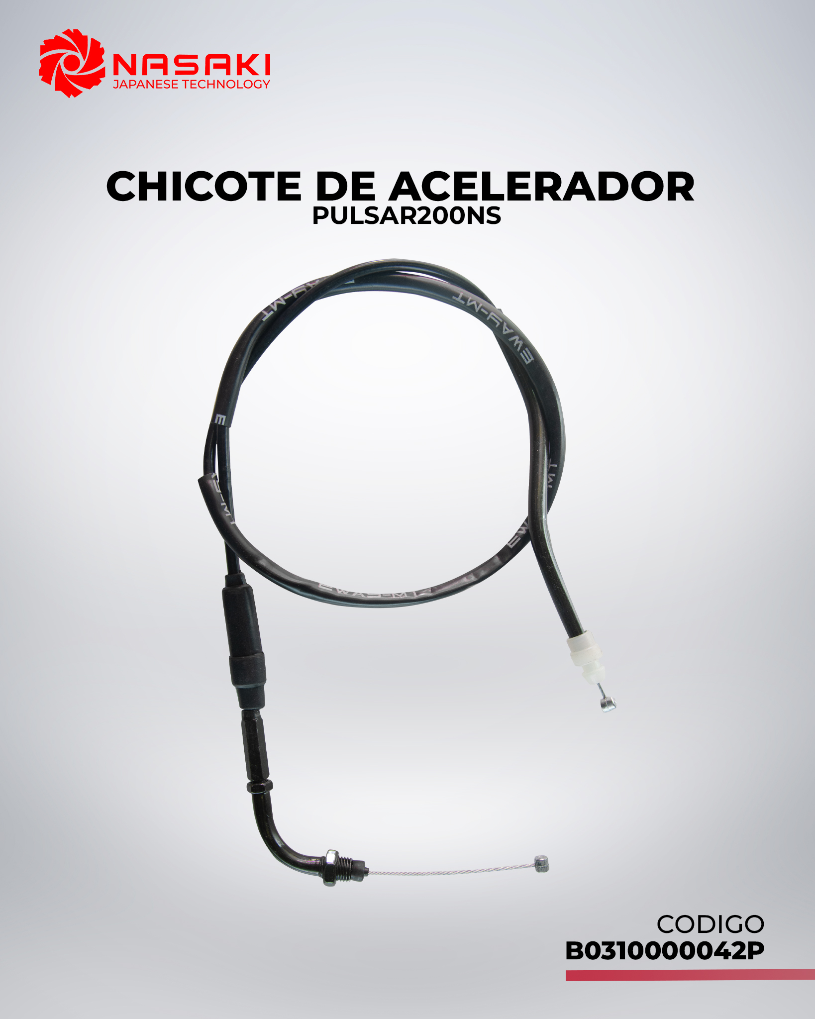 CHICOTE DE ACELERADOR PULSAR200NS