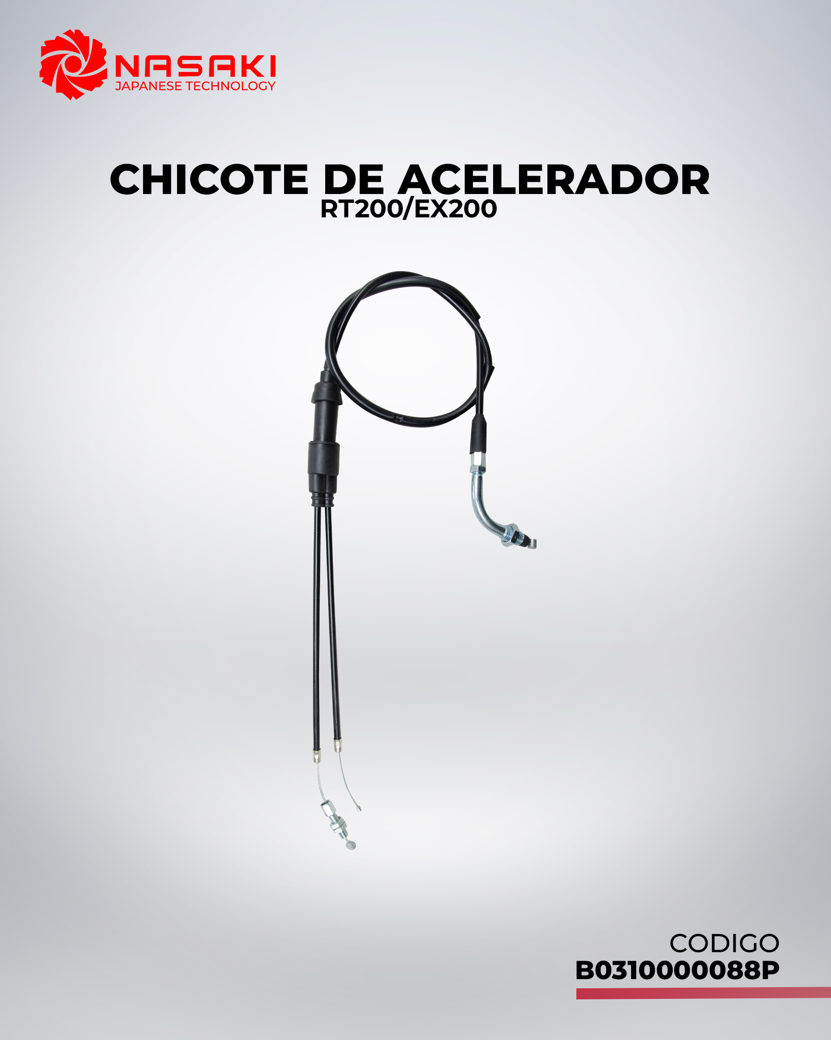 CHICOTE DE ACELERADOR RT200/EX200