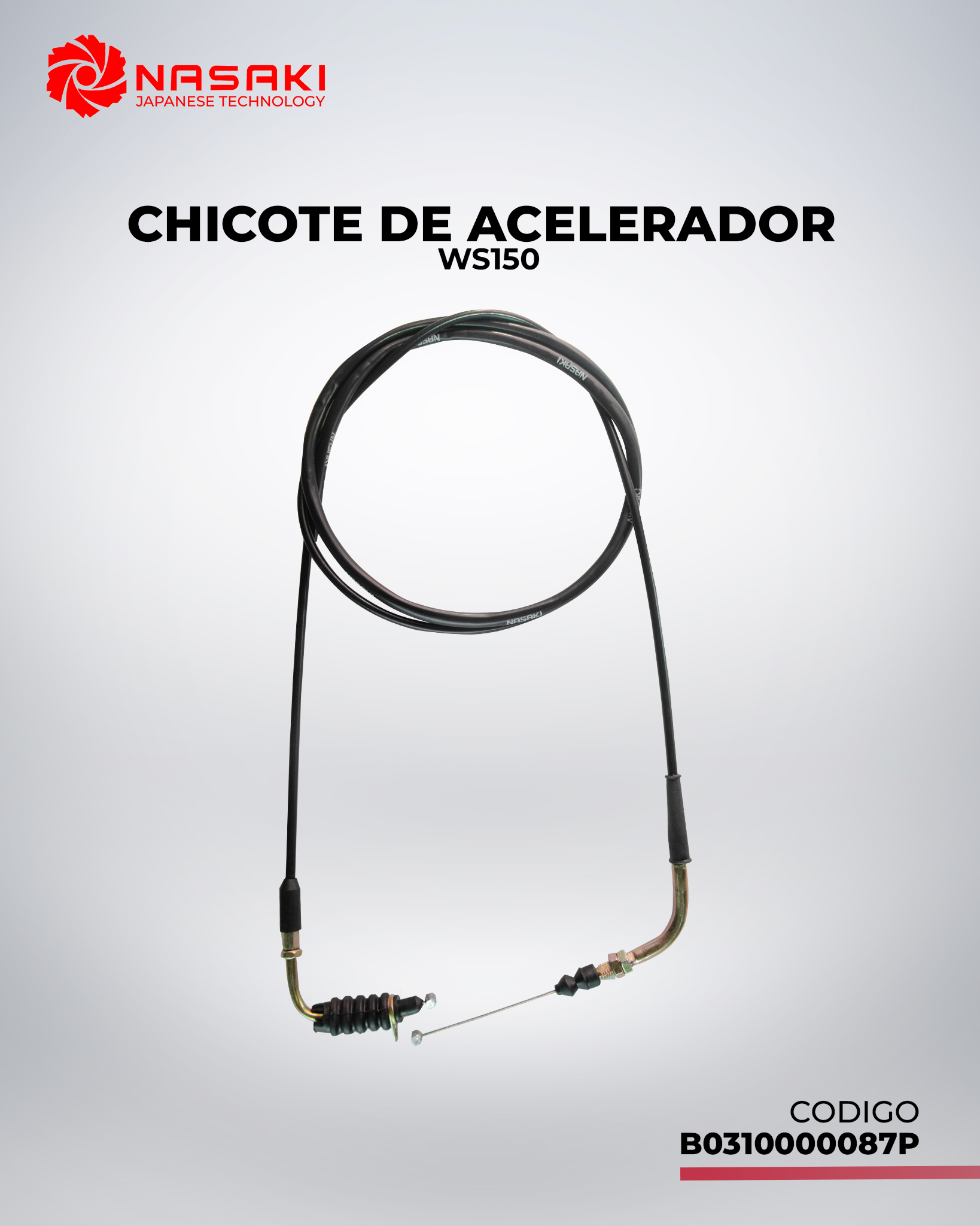 CHICOTE DE ACELERADOR WS150