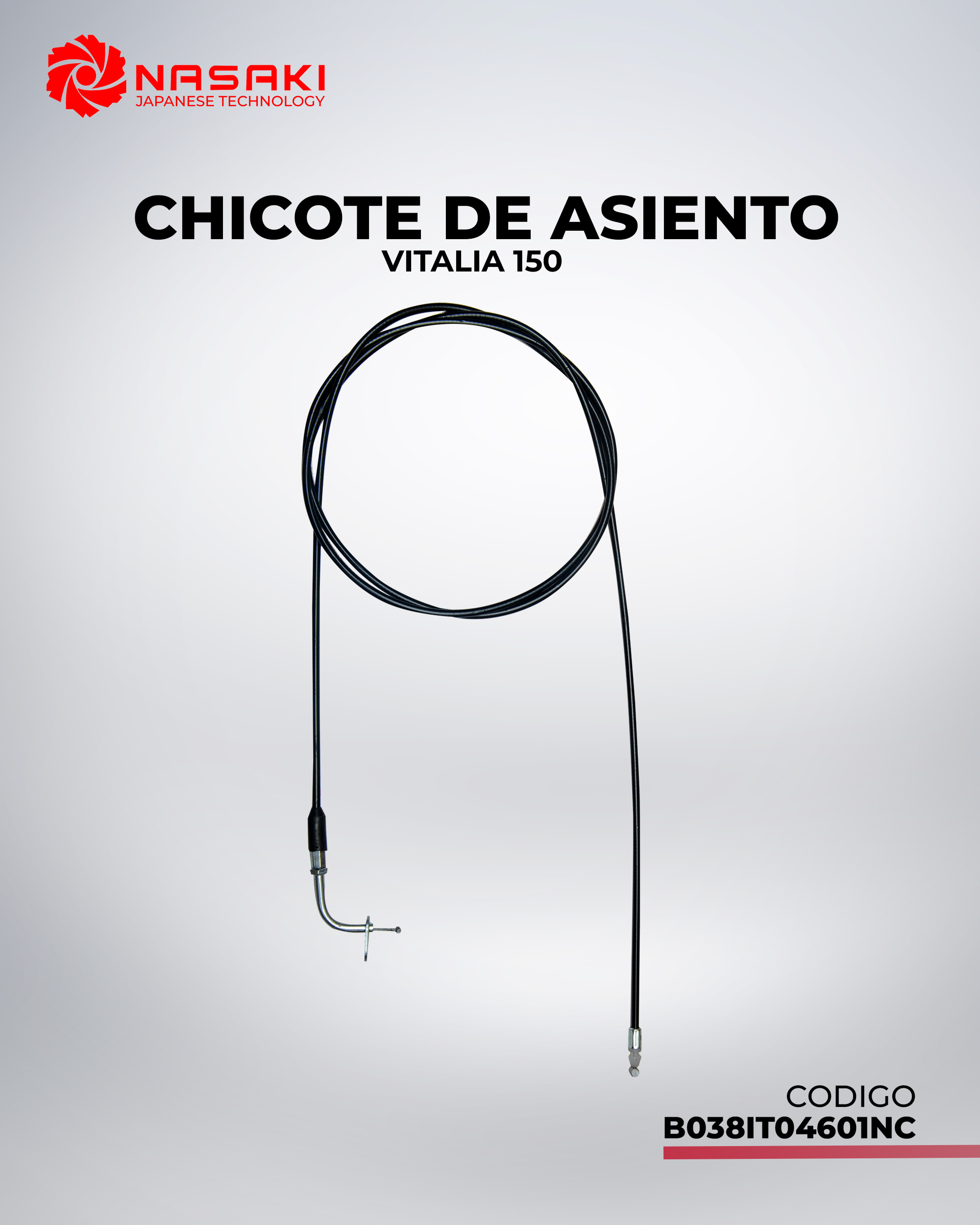 CHICOTE DE ASIENTO VITALIA 150