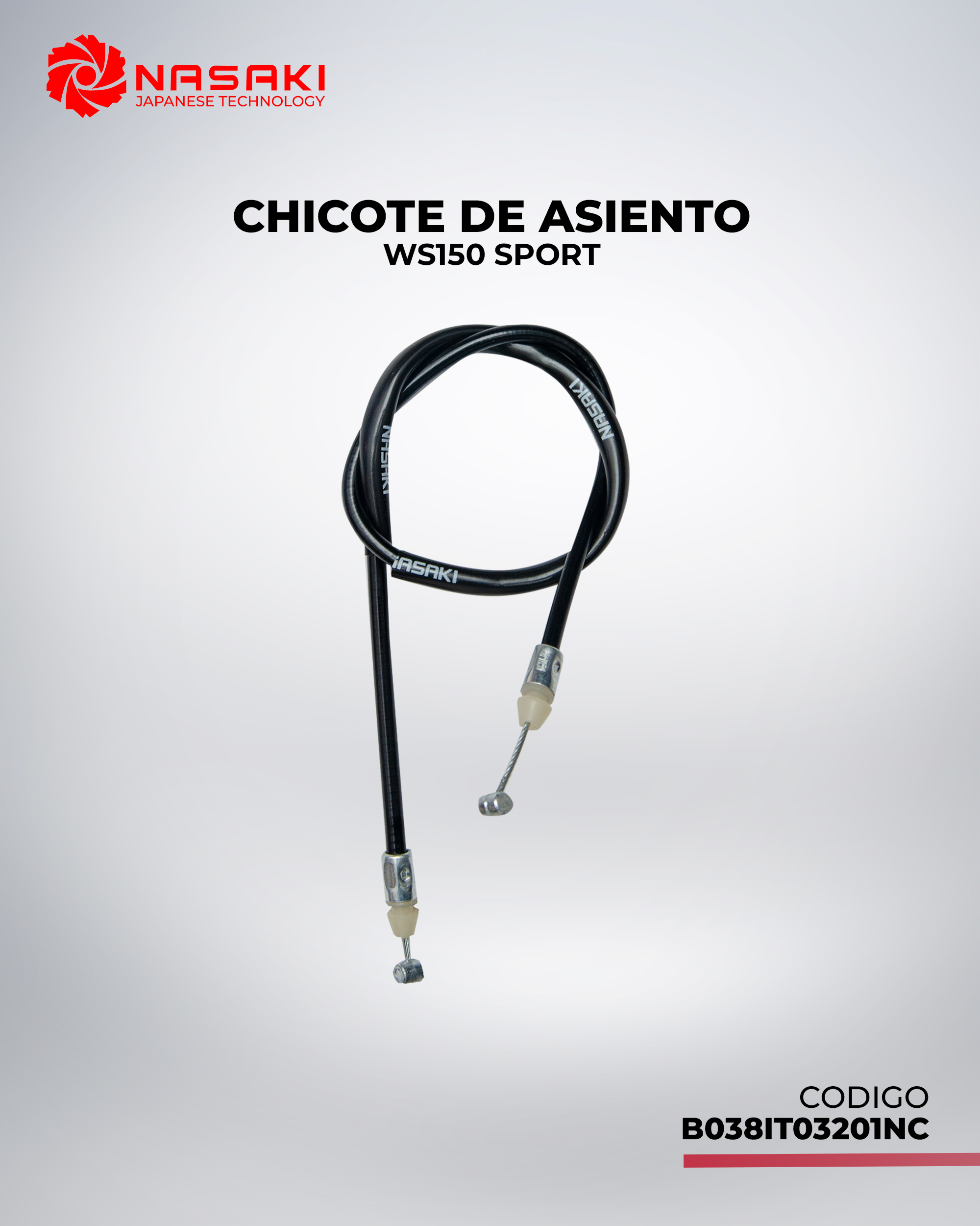 CHICOTE DE ASIENTO WS150SPORT