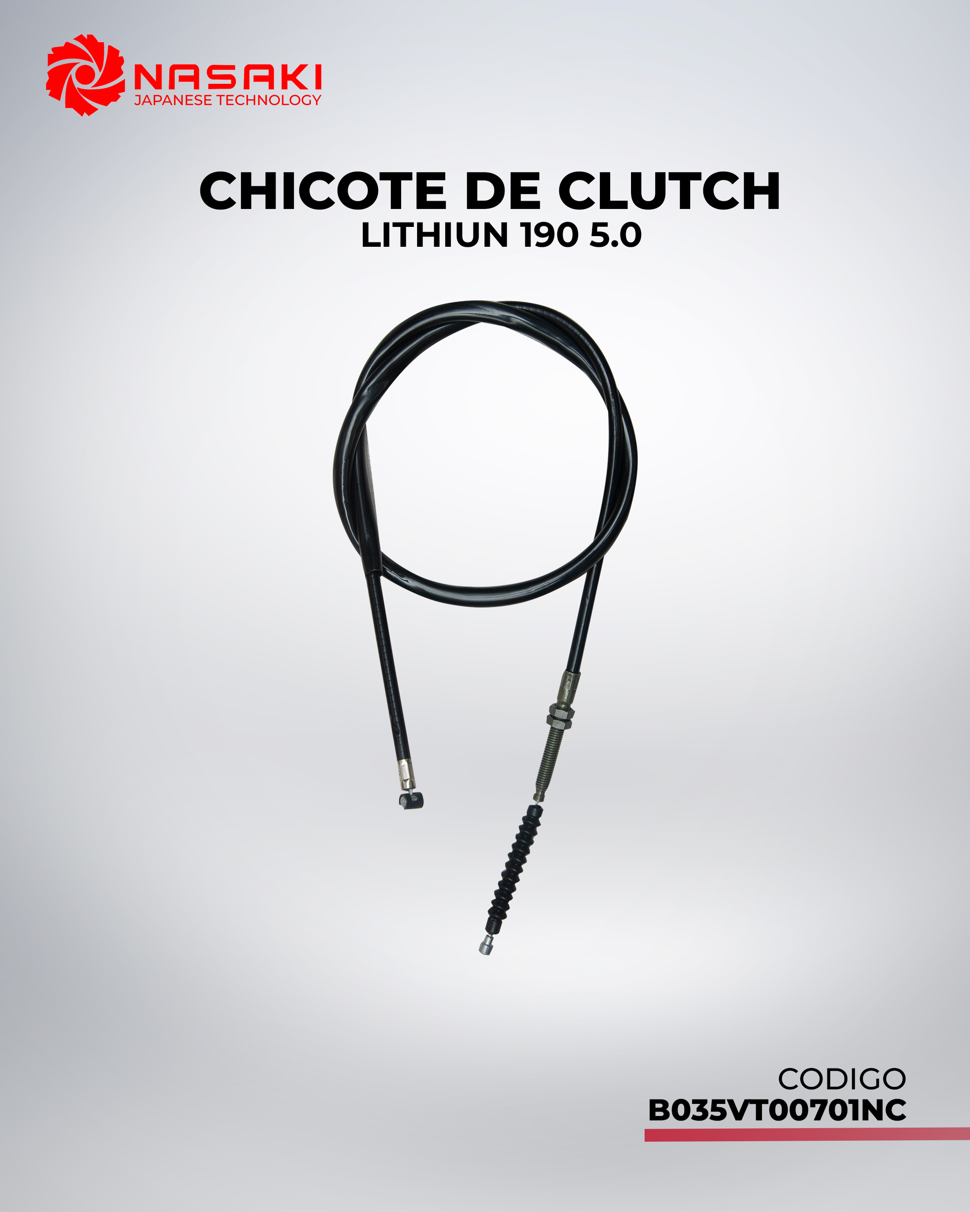 CHICOTE DE CLUTCH LITHIUM 190 5.0