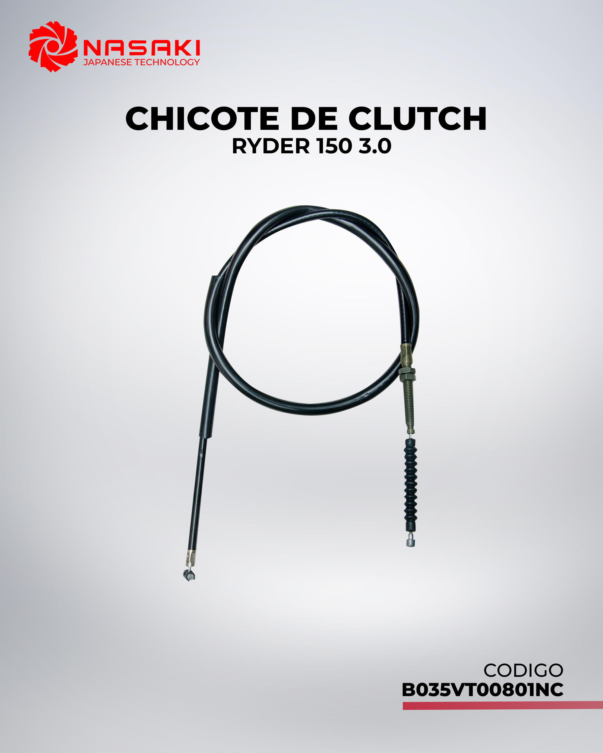 CHICOTE DE CLUTCH RYDER 150 3.0