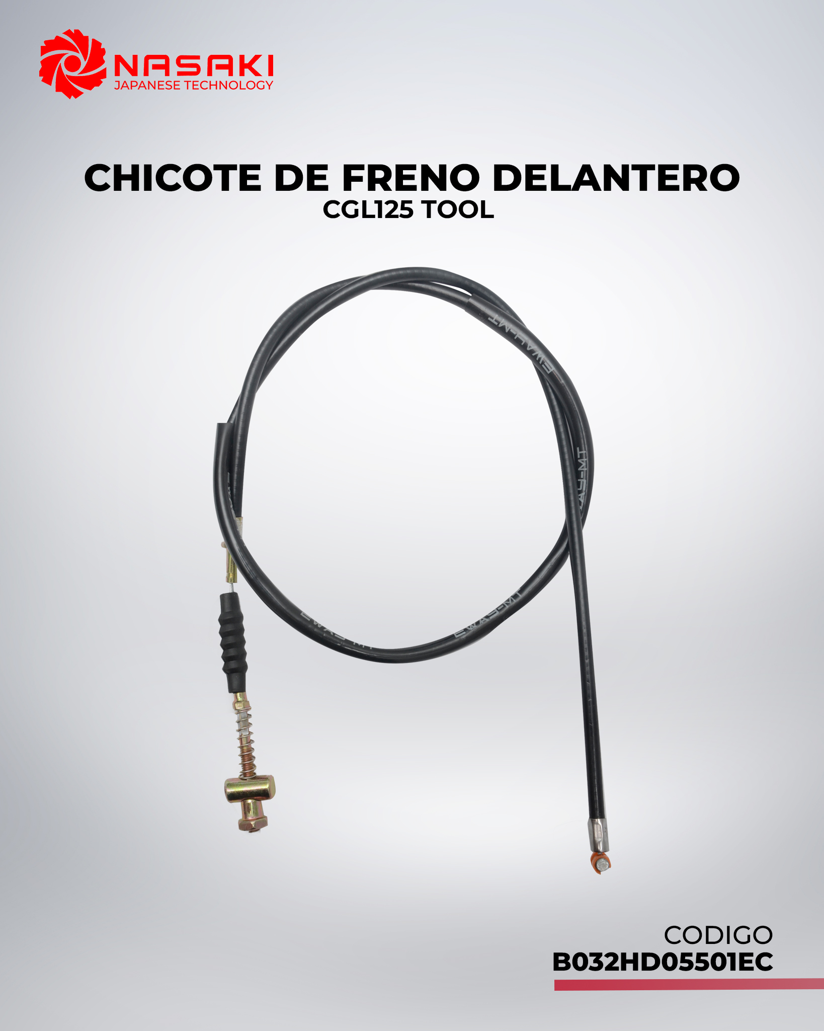 CHICOTE DE FRENO DELANTERO CGL125 TOOL