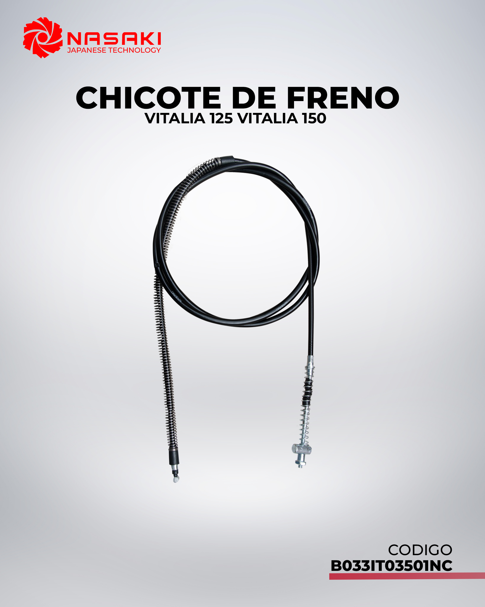 CHICOTE DE FRENO VITALIA 125 VITALIA 150