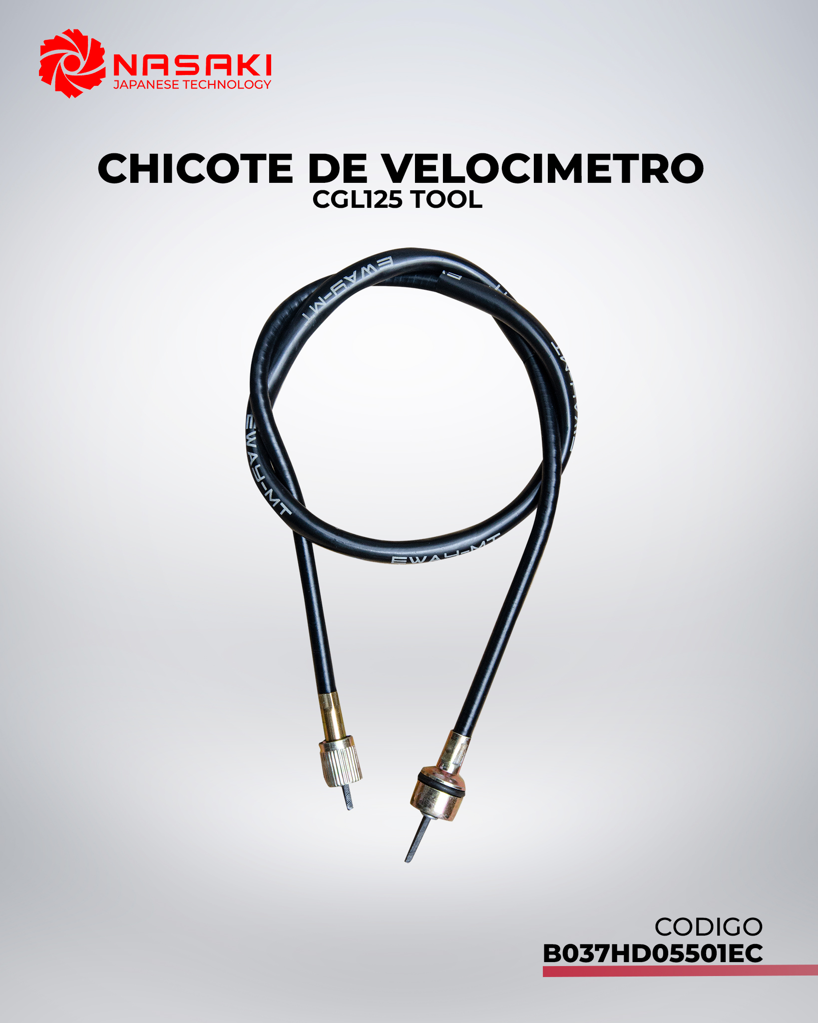 CHICOTE DE VELOCIMETRO CGL125 TOOL