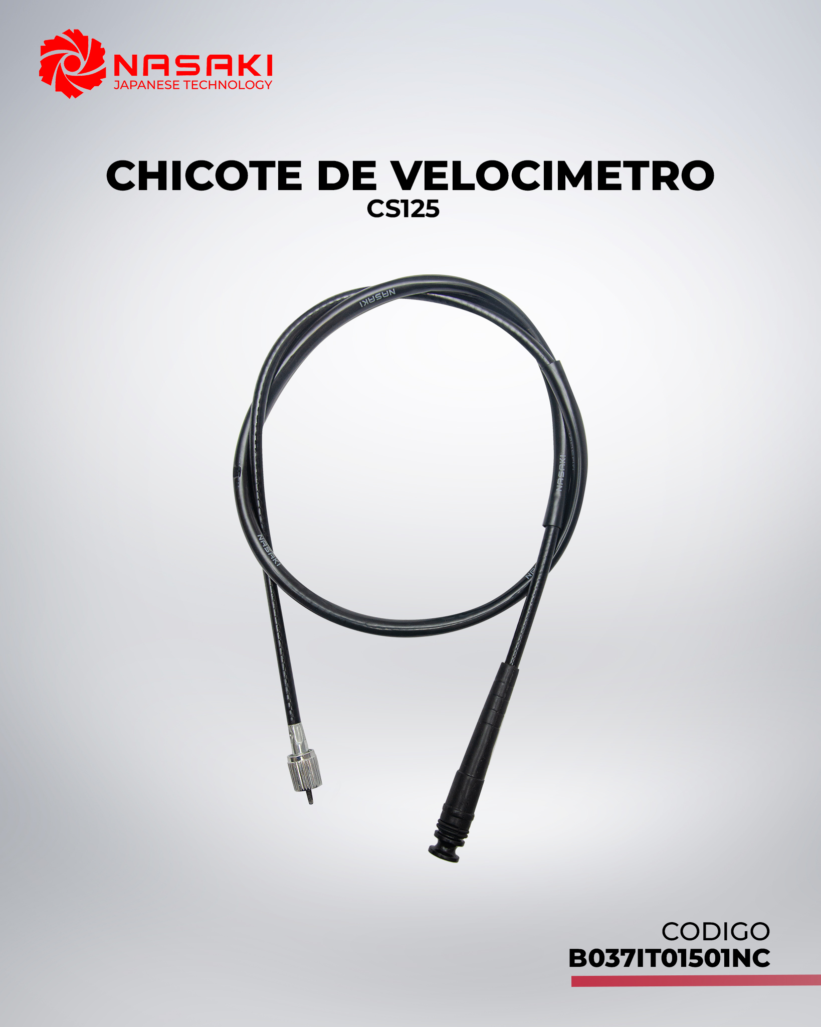 CHICOTE DE VELOCIMETRO CS125